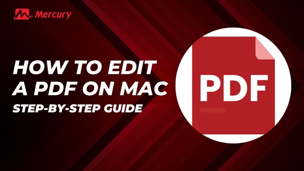 How to Edit a PDF on Mac?