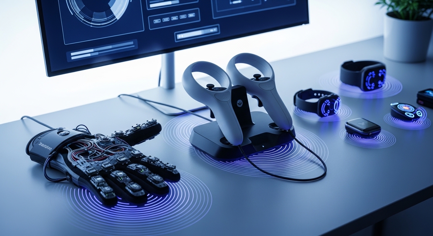 A vibrant tech setup showcasing