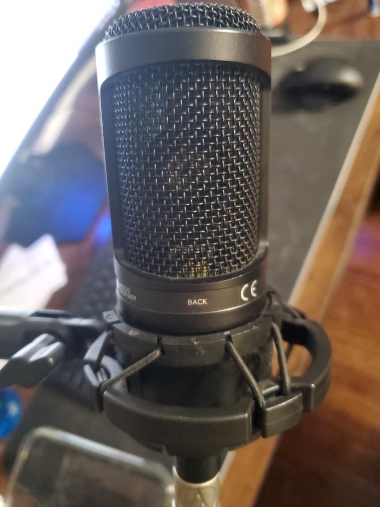Audio-Technica AT2020 Cardioid Condenser Studio XLR Microphone, Ideal for Project/Home Studio Applications - Customer Photo 3