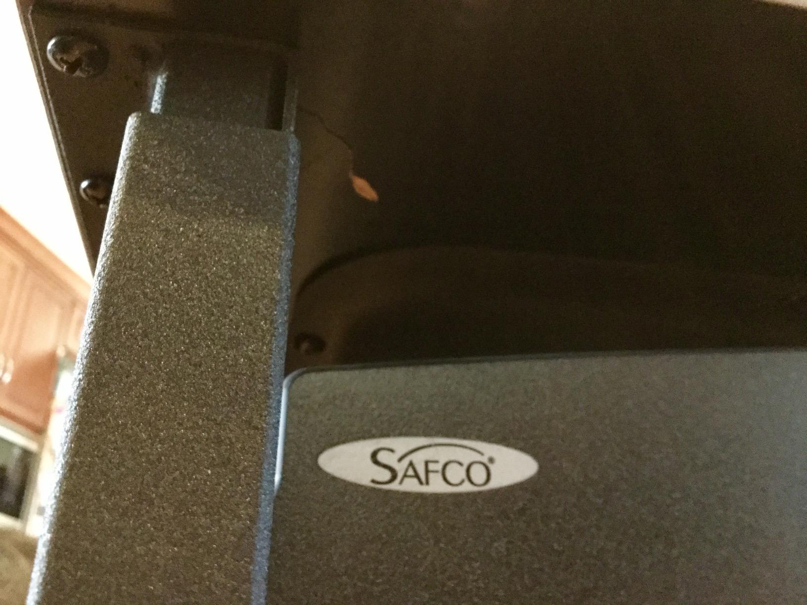 Safco AlphaBetter Student Standing Desk, Adjustable Height with Shelf and Swinging Pendulum Foot Rest, 28