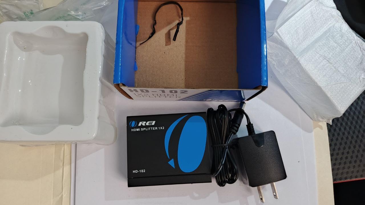 OREI HDMI Splitter 1 in 2 Out - For TV Mirror Only - Not for Multi Monitors, No HDCP bypass, USB Powered, No Adapter Included,1080P@60Hz & 4K@30Hz Resolutions – HDMI Splitter (HD-102) - Customer Photo 1