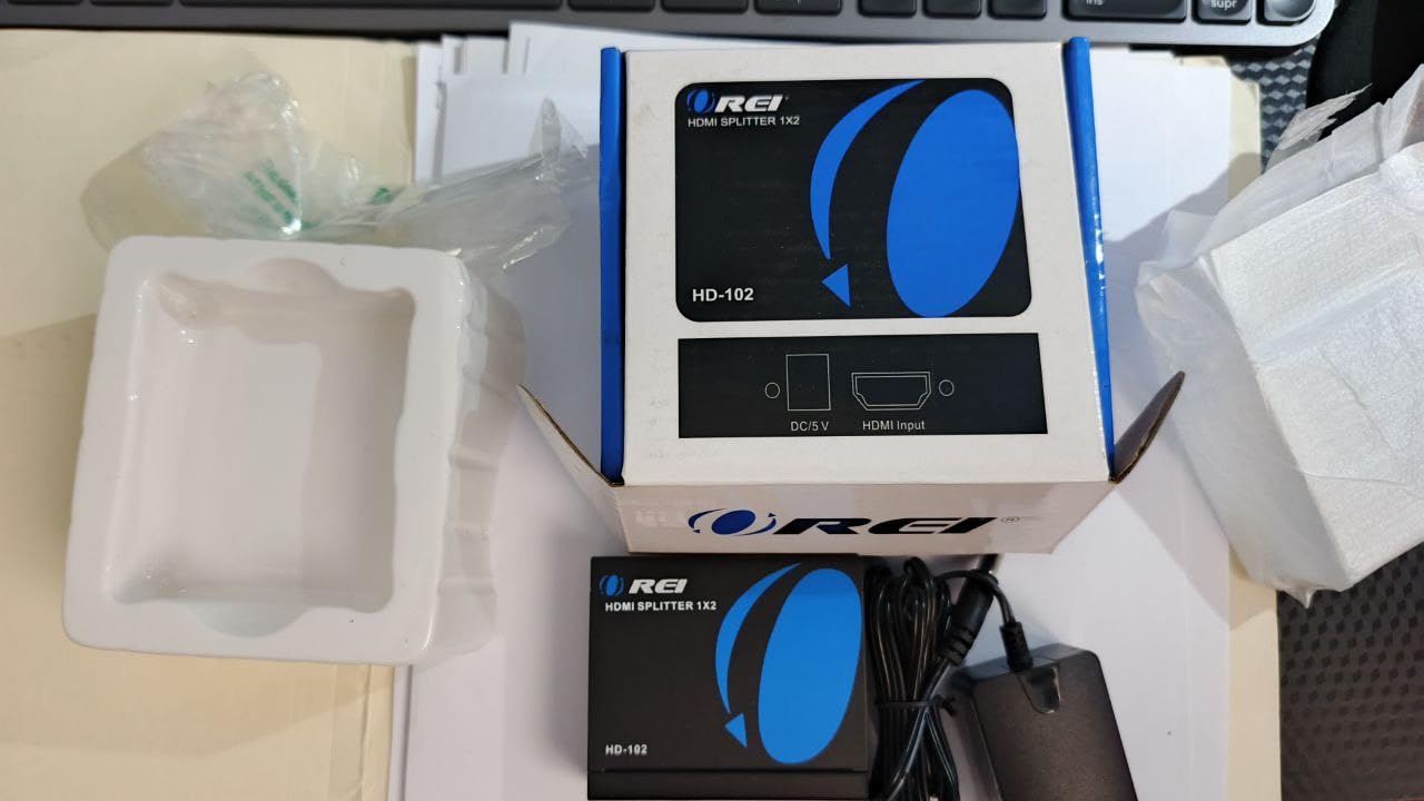 OREI HDMI Splitter 1 in 2 Out - For TV Mirror Only - Not for Multi Monitors, No HDCP bypass, USB Powered, No Adapter Included,1080P@60Hz & 4K@30Hz Resolutions – HDMI Splitter (HD-102) - Customer Photo 2