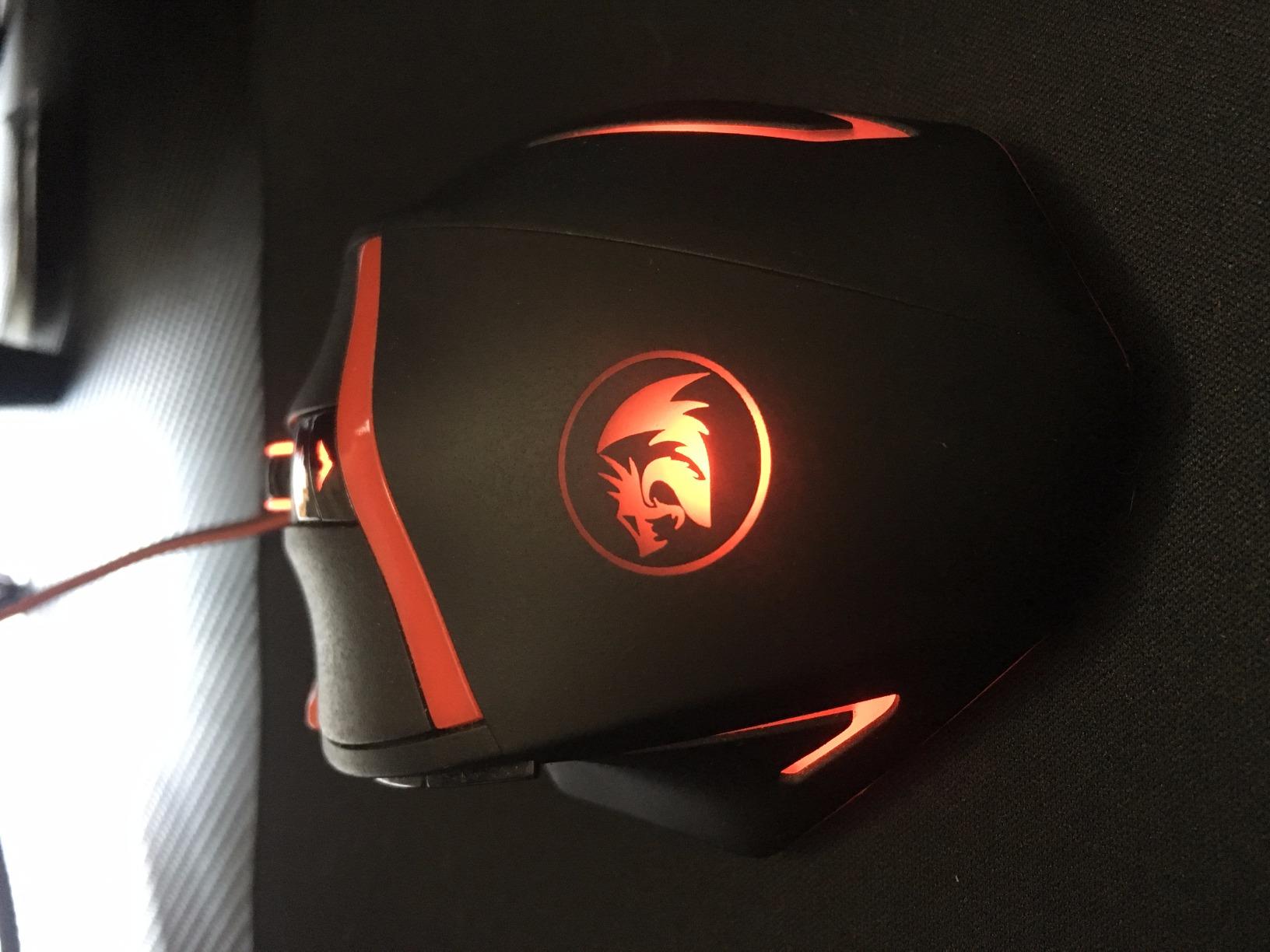Redragon M801 Gaming Mouse, RGB PC Gaming Mouse MMO with 9 Programmable Buttons Macro Recording, 16000 DPI, Fire Button for Gaming Windows Computer - Wired, Black - Customer Photo 2