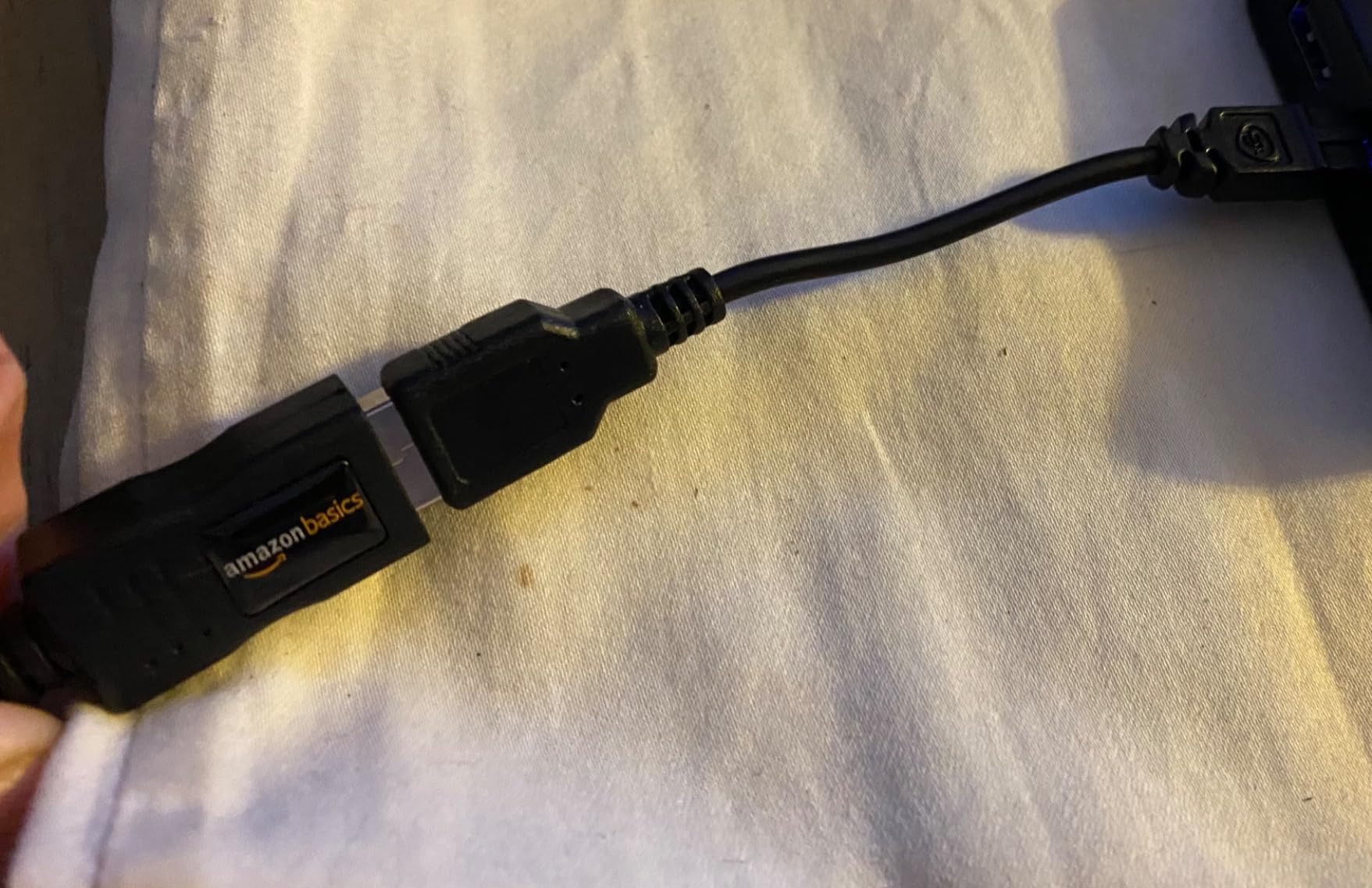 Amazon Basics USB-A 2.0 Extension Cable, Male to Female, 480Mbps Transfer Speed, 9.8 Foot, Black - Customer Photo 3
