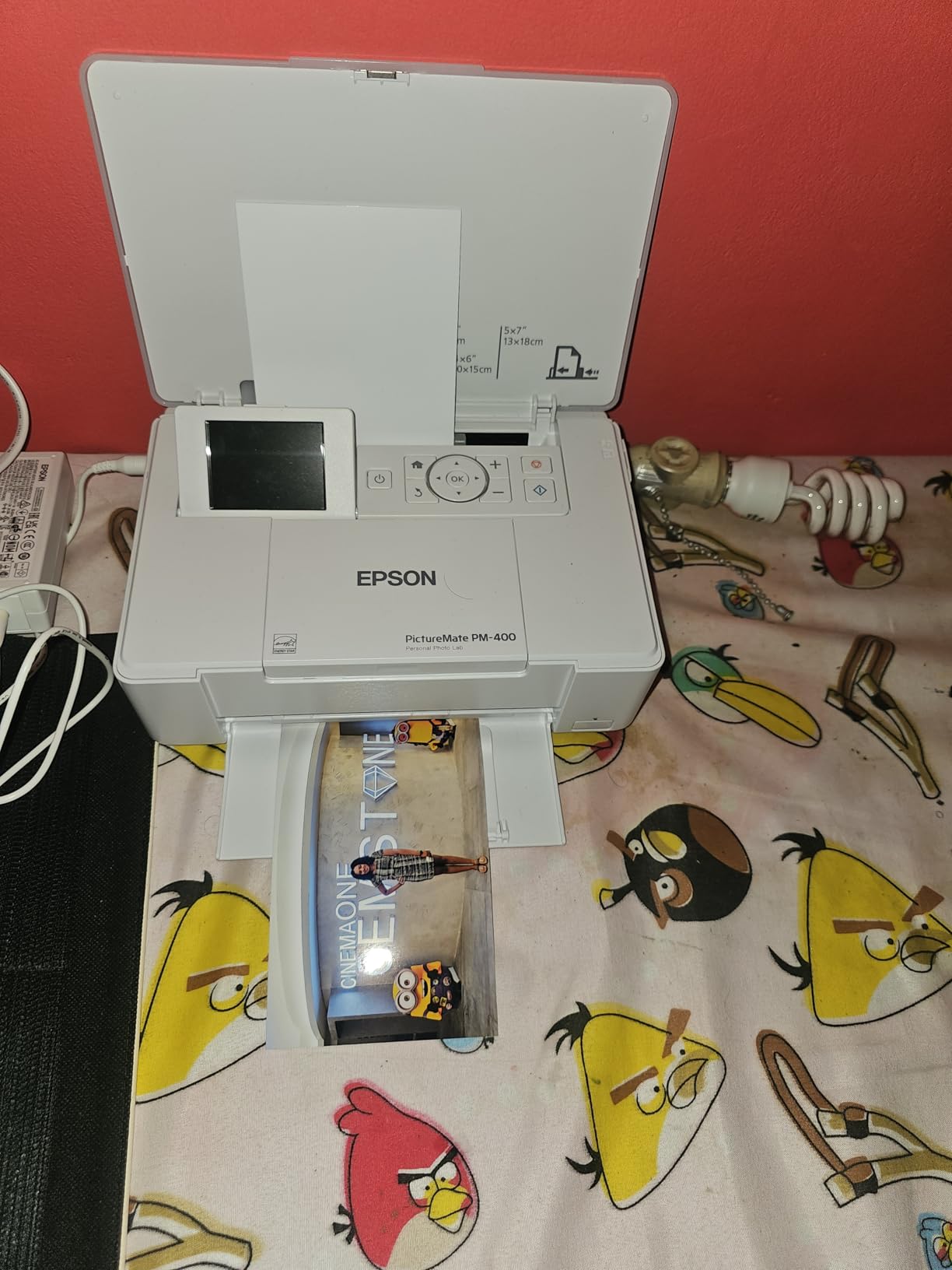 Epson PictureMate PM-400 Wireless Compact Color Photo Printer, white - Customer Photo 1