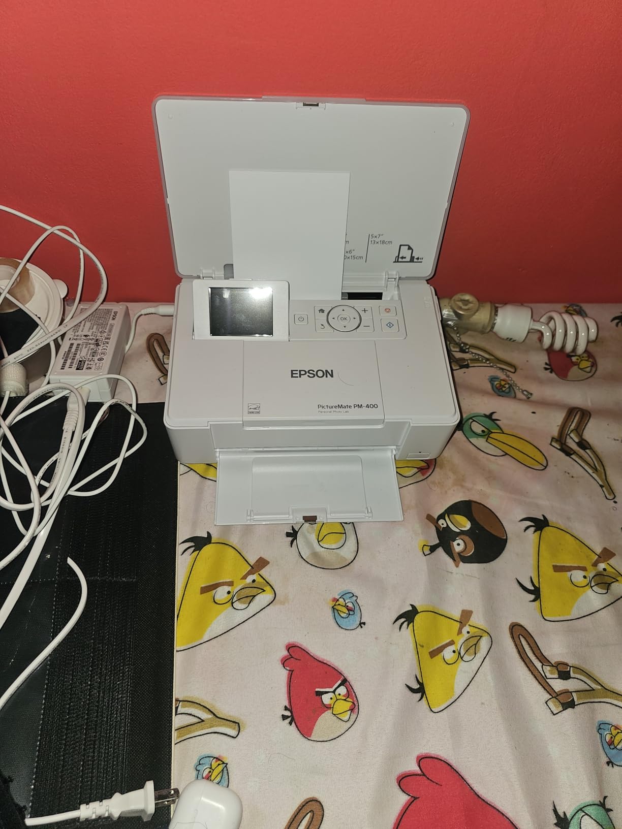 Epson PictureMate PM-400 Wireless Compact Color Photo Printer, white - Customer Photo 2