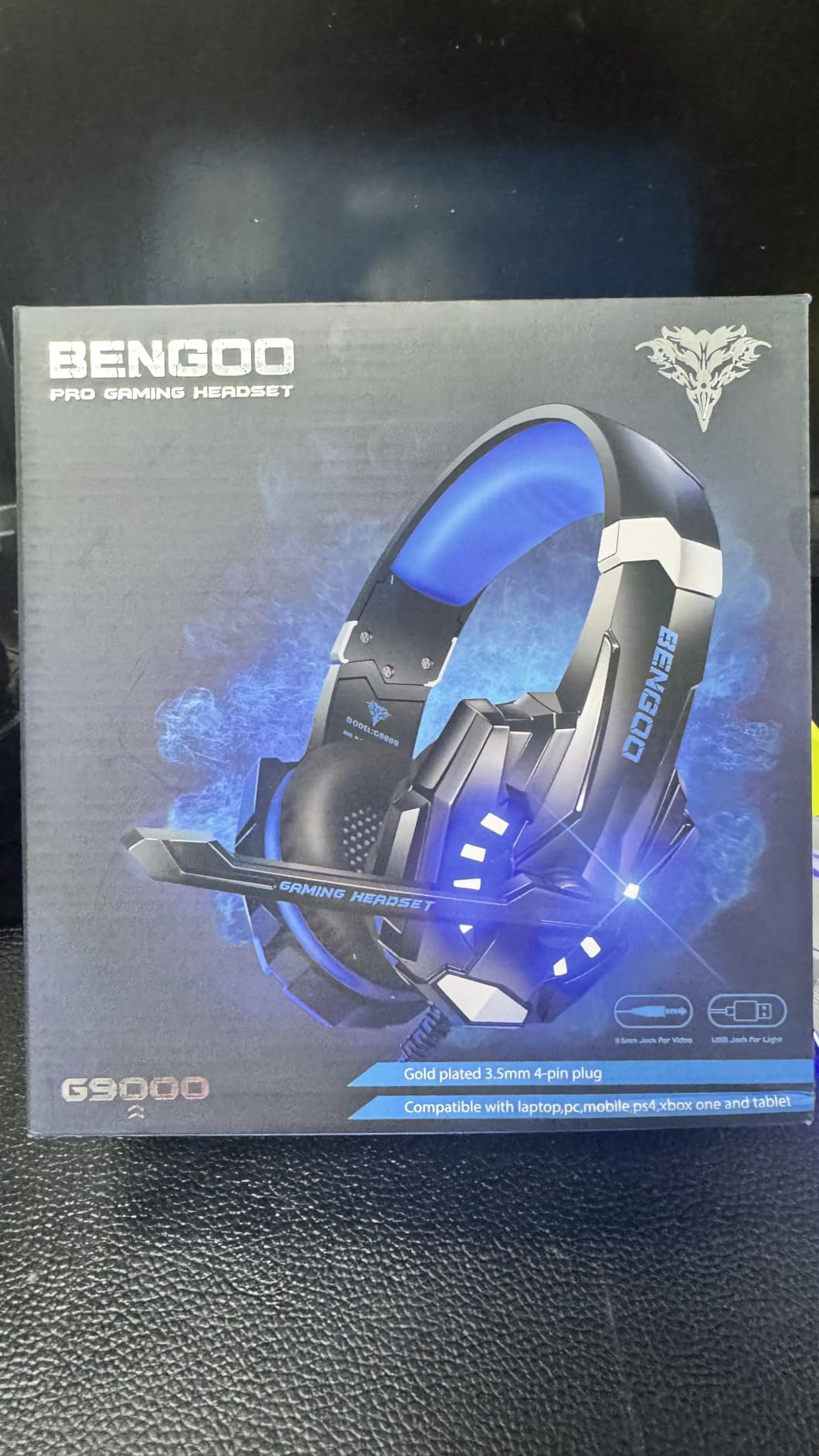 BENGOO G9000 Stereo Gaming Headset for PS4 PC Xbox One PS5 Controller, Noise Cancelling Over Ear Headphones with Mic, LED Light, 7.1 Surround Sound, Soft Memory Earmuffs for Nintendo Xbox Series X|S customer photo 2