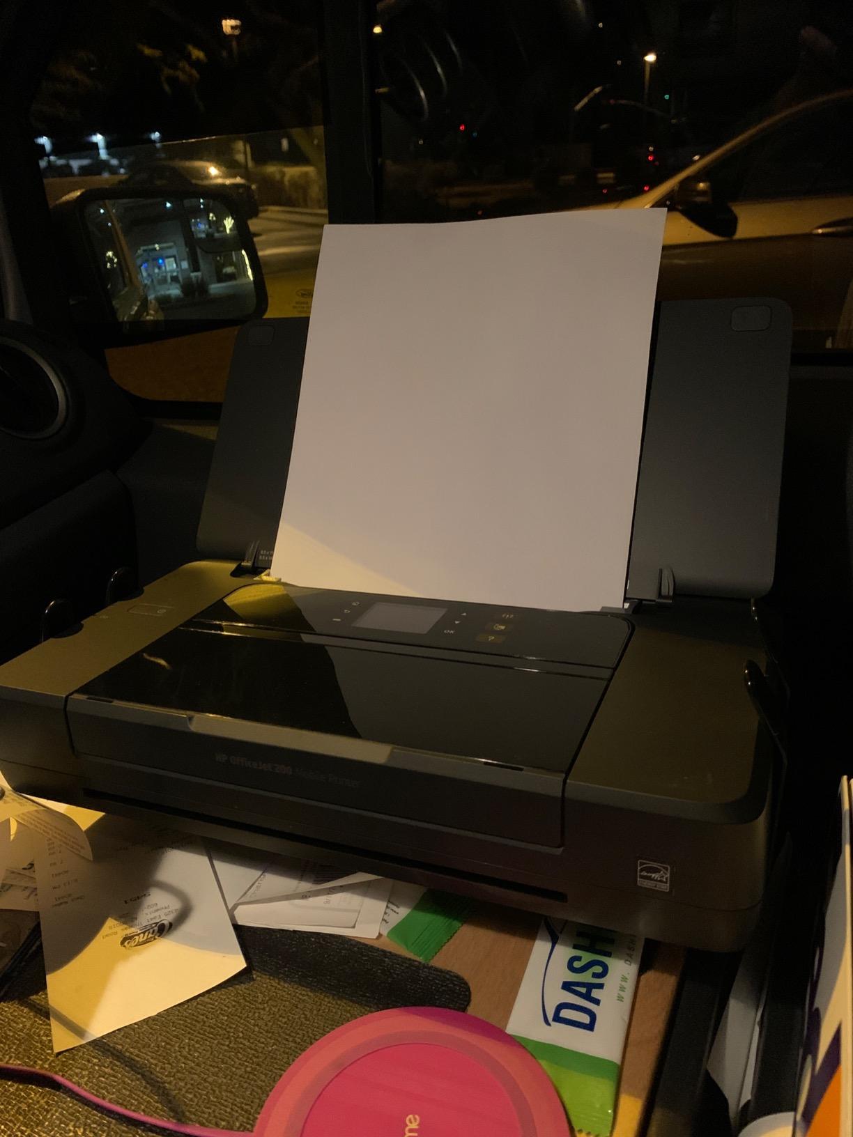HP OfficeJet 200 Wireless Mobile Printer - Black, Battery included (CZ993A) - Customer Photo 2