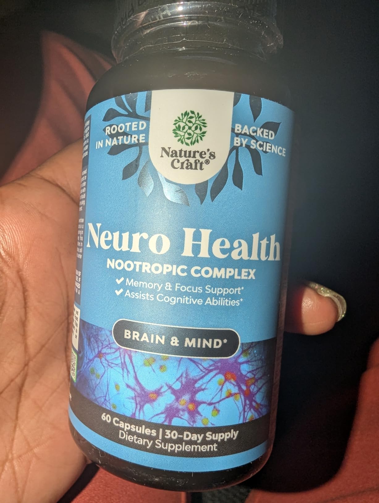 Nootropic Brain Supplement for Memory and Focus Support - Vitamins for Mental Support & Clarity with Bacopa Monnieri, VIT A, B6, Riboflavin, Niacin, Thiamin & Folate - Cognitive Complex - 90 Ct - Customer Photo 2