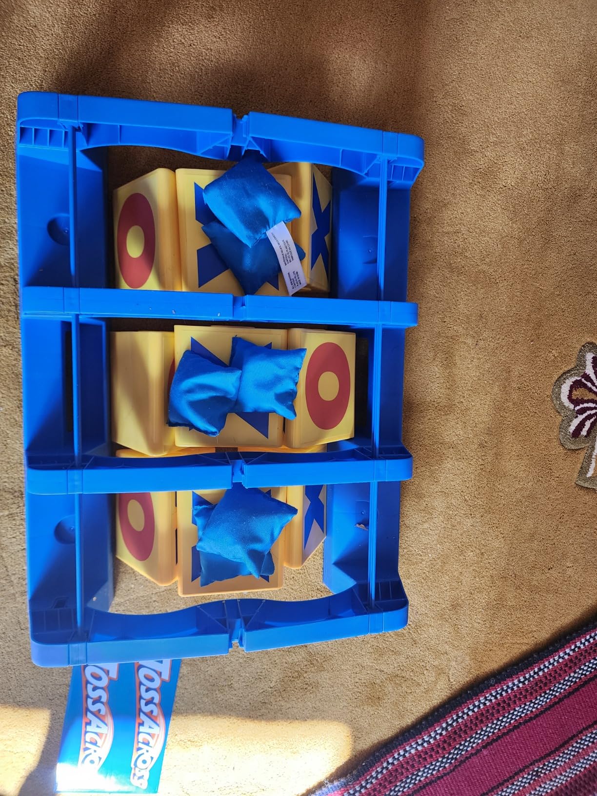 Mattel Games Toss Across Kids Outdoor Game, Bean Bag Throw for Camping & Family Nights, Get 3-in-a-Row for 2 to 4 Players - Customer Photo 2