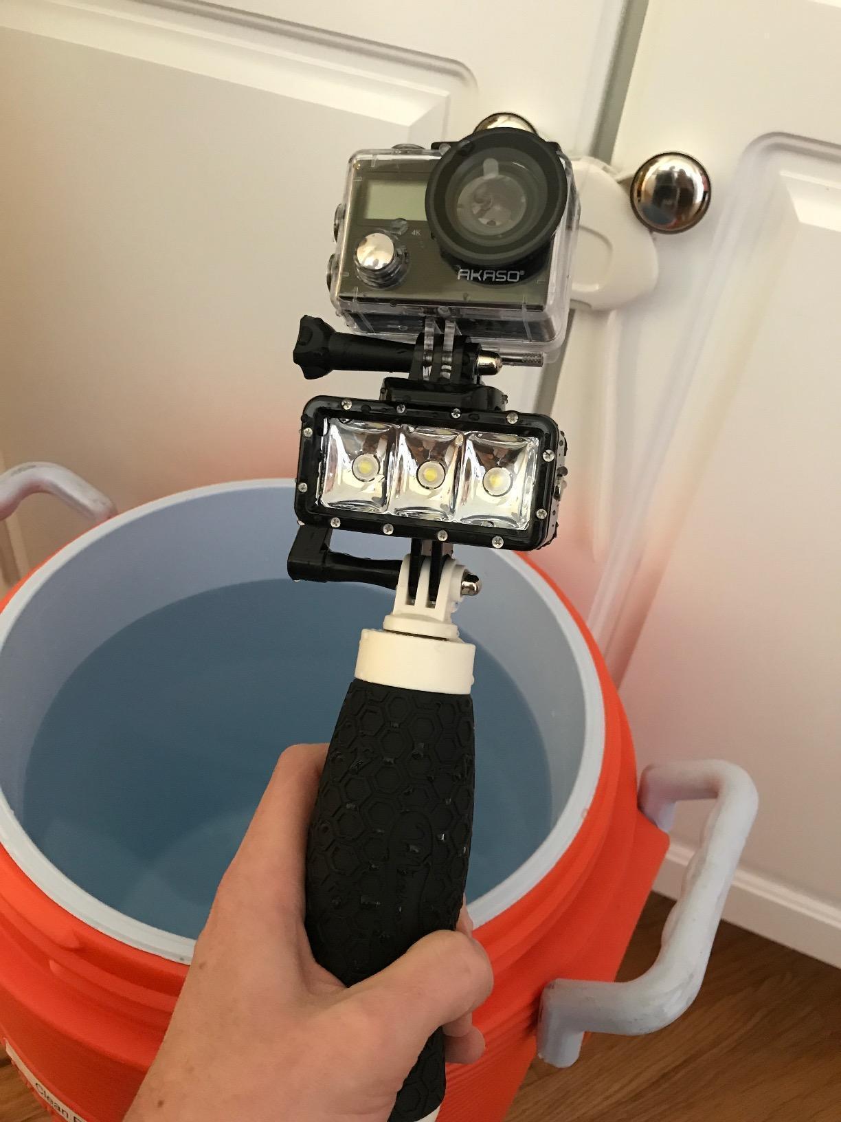 AKASO Brave 4 4K30fps 20MP WiFi Action Camera Ultra Hd with EIS 131ft Waterproof Camera Remote Control 5xZoom Underwater Camcorder with 2 Batteries and Bicycle Helmet Accessories Kit - Customer Photo 1