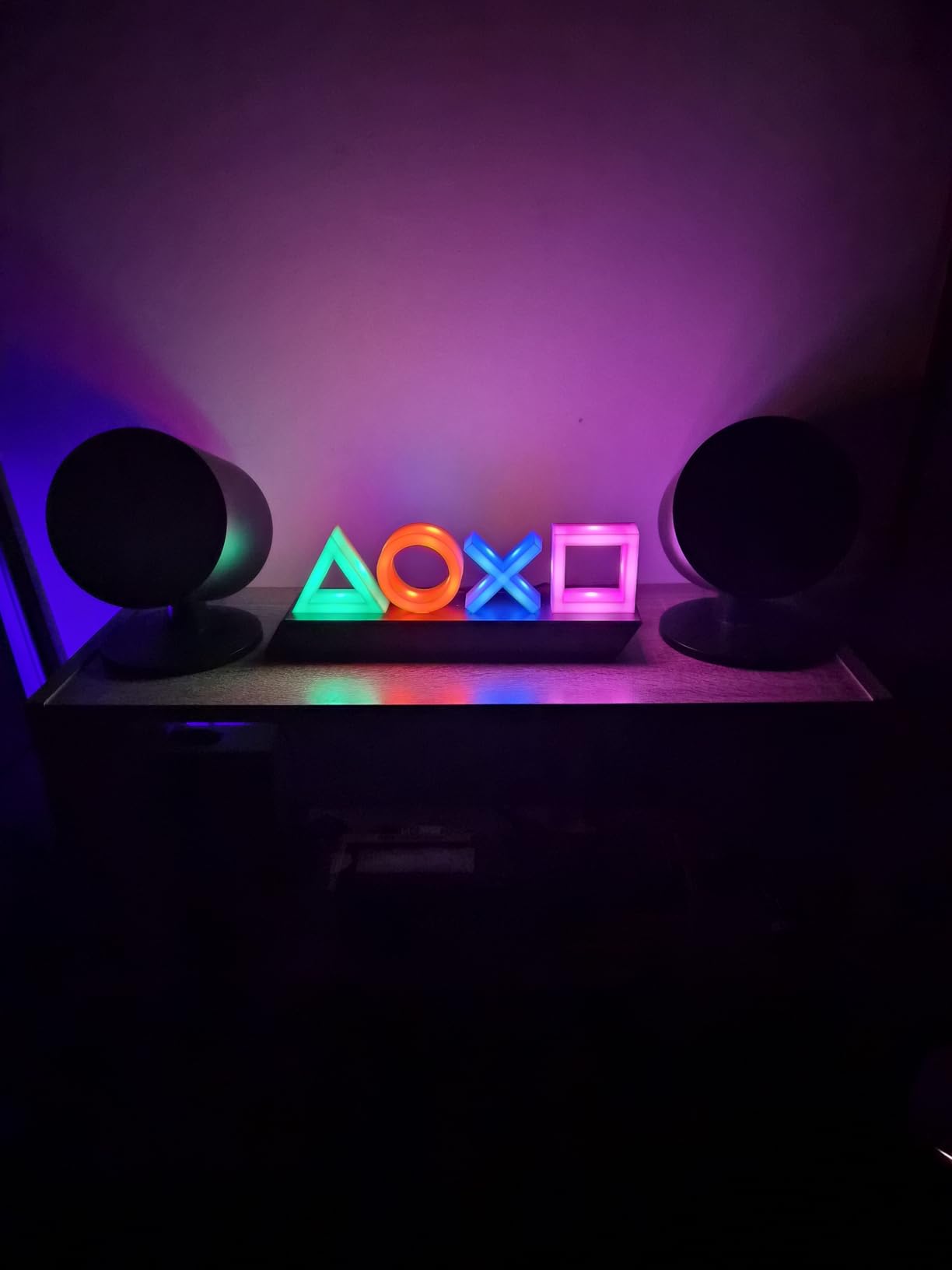 Paladone Playstation Controller Icons Light with 3 Light Modes - Sound Reactive, Dynamic Phasing, and Standard Mode - Gaming Desk Accessories and Game Room Decor Customer Review Paladone Playstation Controller Icons Light with 3 Light Modes - Sound Reactive, Dynamic Phasing, and Standard Mode - Gaming Desk Accessories and Game Room Decor - Customer Photo 2