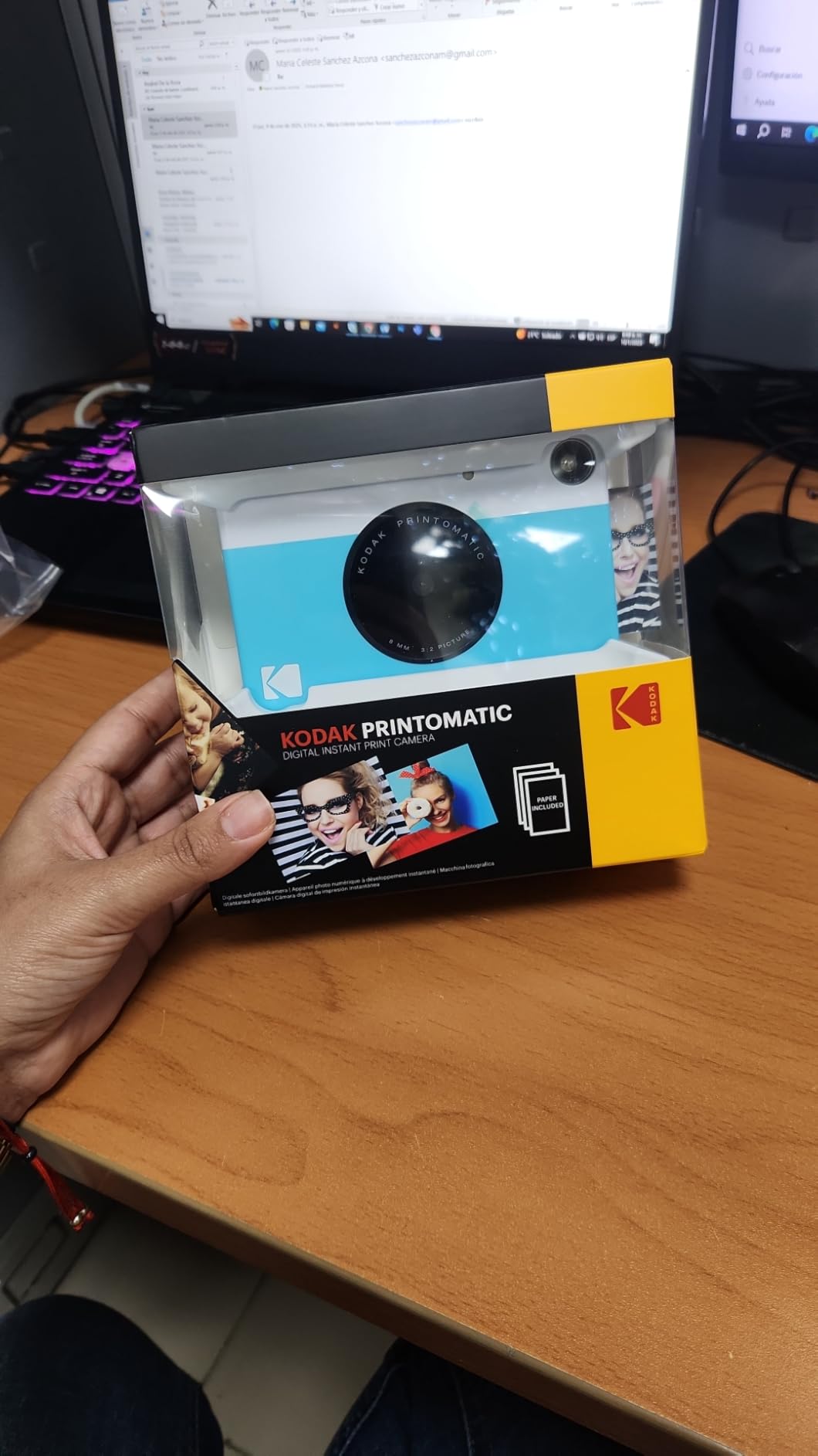 KODAK Printomatic Full-Color Instant Print Digital Camera - Blue - Customer Photo 1