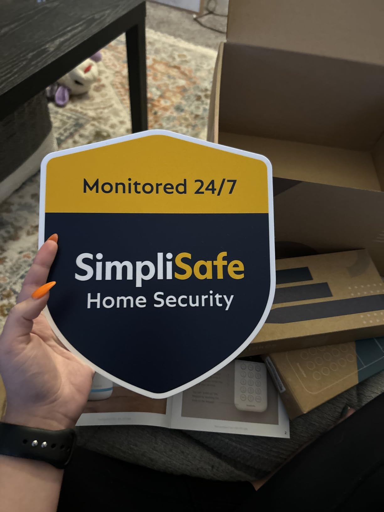 SimpliSafe 8 Piece Wireless Home Security System - Optional 24/7 Professional Monitoring - No Contract - Compatible with Alexa and Google Assistant , White - Customer Photo 1
