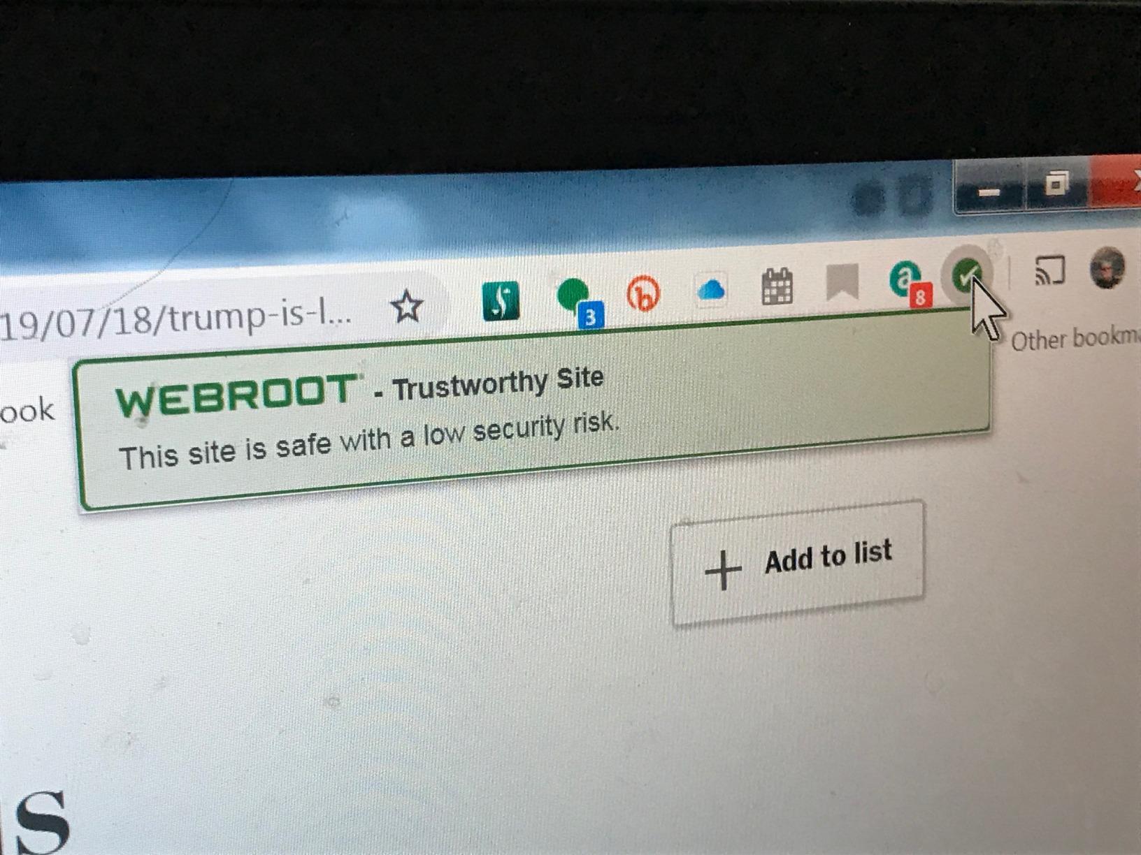 Webroot Antivirus Software 2025 | 3 Device | 1 Year Download for PC/Mac - Customer Photo 3