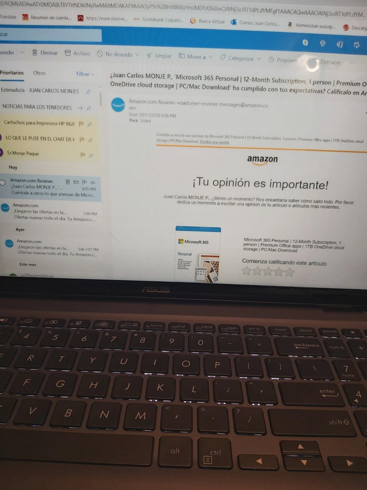 Microsoft 365 Personal | 12-Month Subscription, 1 person | Word, Excel, PowerPoint | 1TB OneDrive cloud storage | PC/Mac Instant Download | Activation Required - Customer Photo 1