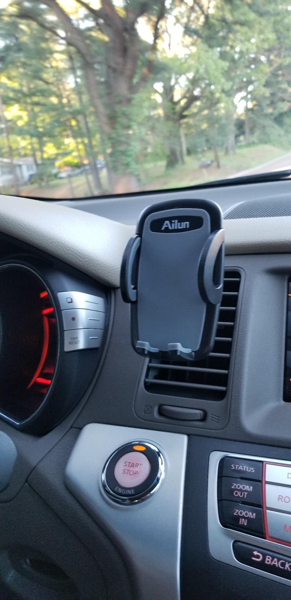 Ailun Car Phone Mount Air Vent Cellphone Holder Cradle 2Pack Universal for iPhone 15/14/13/12/11/11 Pro/11 Pro Max/X Xs XR Xs Max and More Smartphones Black - Customer Photo 3