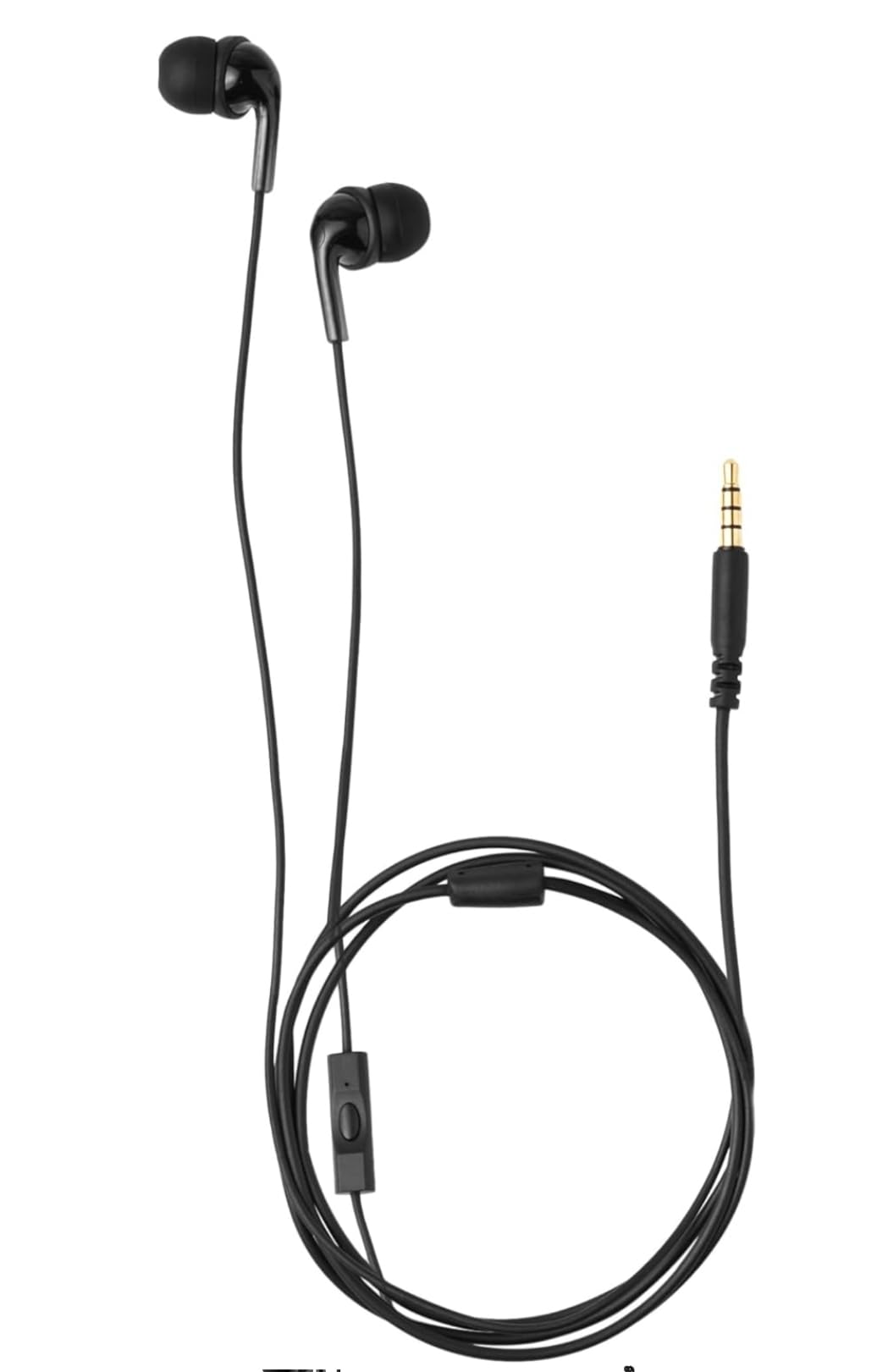 Amazon Basics Wired Earbuds with Microphone, In Ear Headphones, 3.5mm Jack, 4.2 ft long cable, S/M/L Ear Tips, Black - Customer Photo 1
