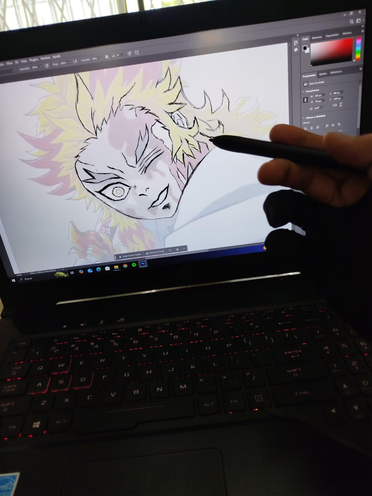 GAOMON M10K Drawing Tablet, 10x6 inch Large Graphics Tablet with Touch Ring, 8192 Levels Battery-Free Stylus, 10 Hot Keys, Art Tablet for Design, Writing, Editing, Work with Mac, Windows, Android - Customer Photo 4