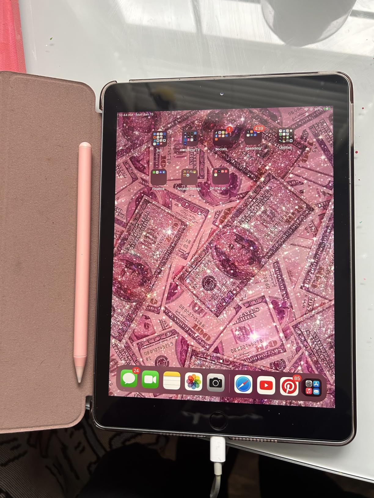 Apple iPad with WiFi, 128GB, Space Gray (2018 Model) (Renewed) - Customer Photo 2