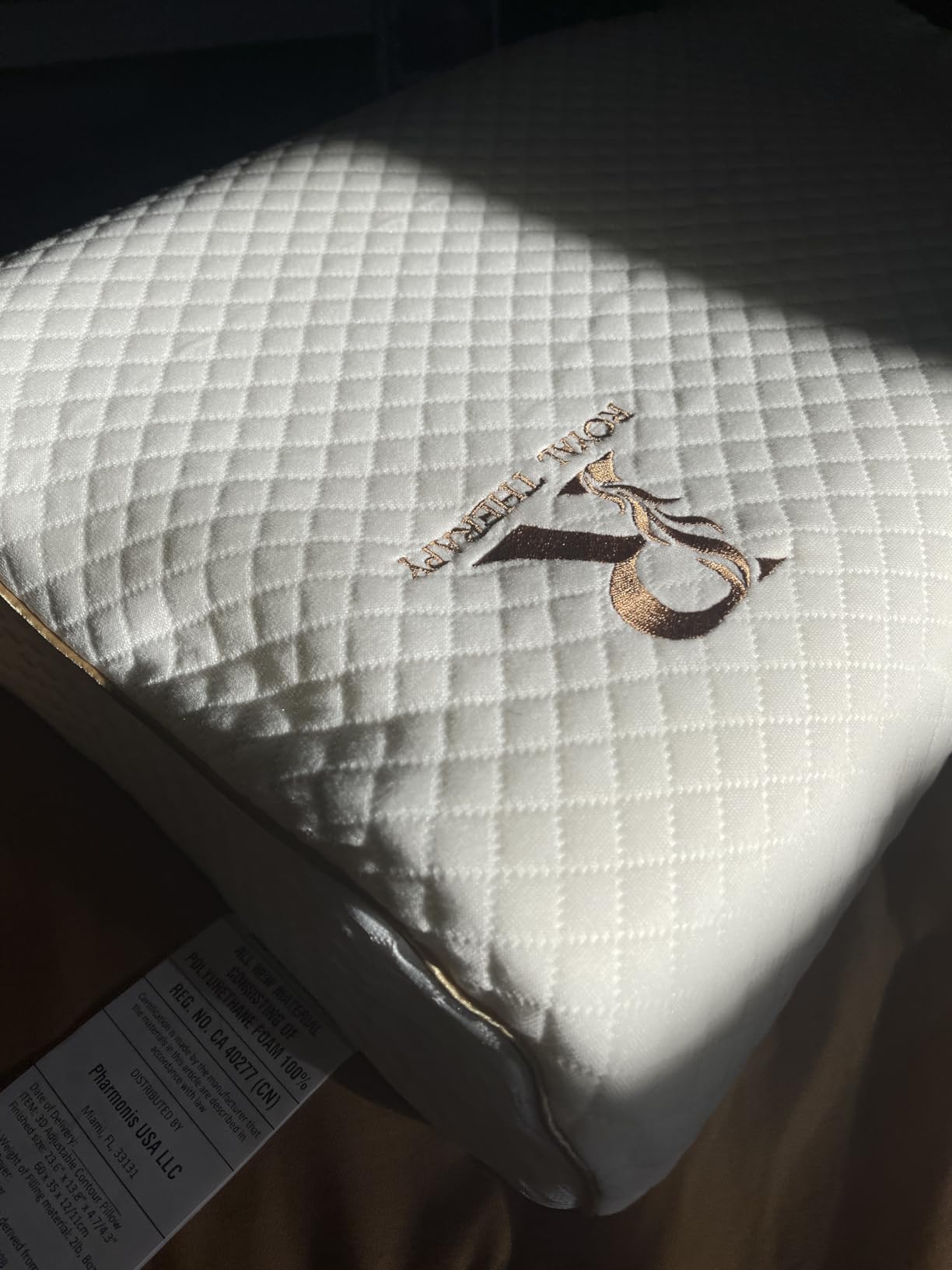 Royal Therapy Memory Foam Pillow, Queen Neck Pain Relief, Contour Cervical Pillow, for Neck and Shoulder Pain, Side, Back and Stomach Sleeper - Customer Photo 2