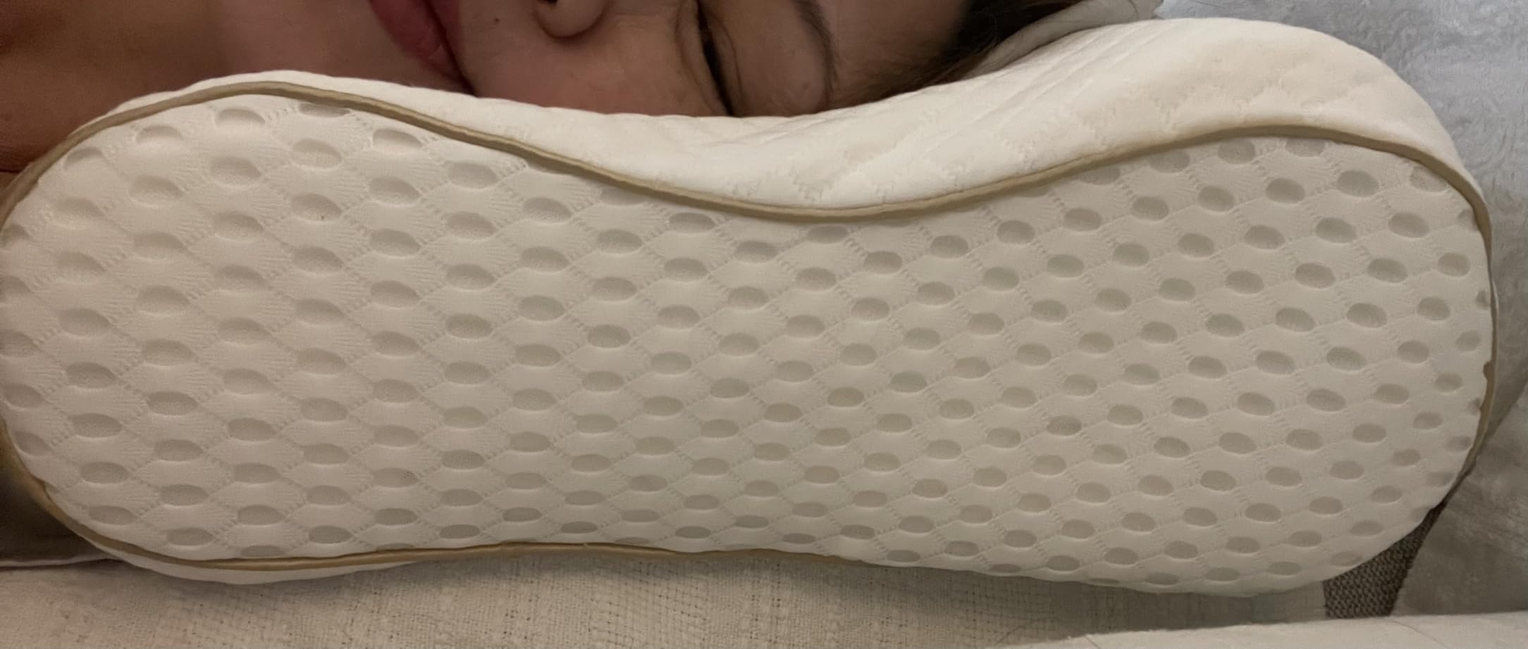 Royal Therapy Memory Foam Pillow, Queen Neck Pain Relief, Contour Cervical Pillow, for Neck and Shoulder Pain, Side, Back and Stomach Sleeper - Customer Photo 4