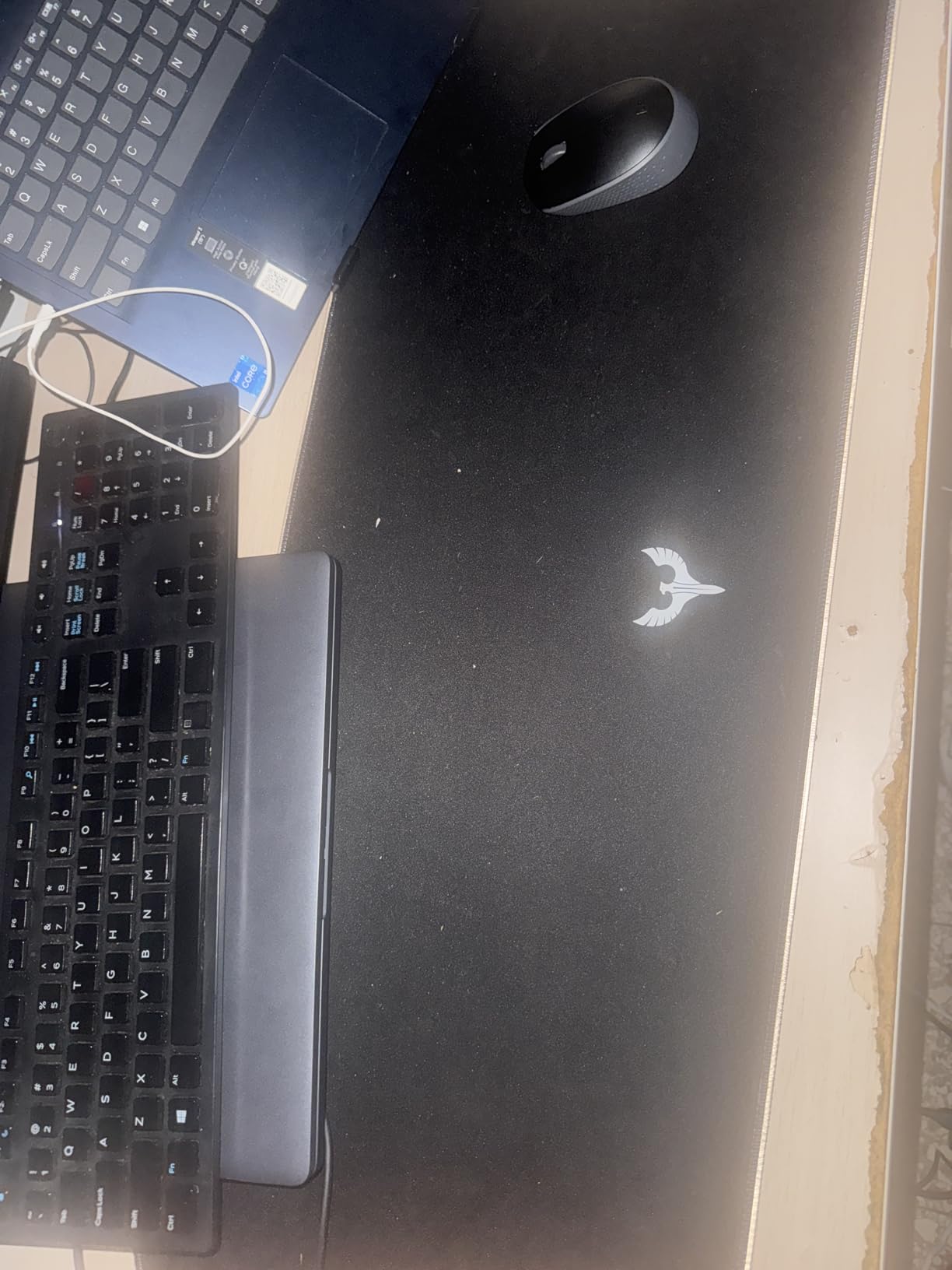 BladeHawks Extra Large RGB Gaming Mouse Pad-14 Light Modes, Extended Soft LED Mouse Pad, Anti-Slip Rubber Base, Computer Keyboard Mousepad Mat (31.5 x 12 Inch) - Customer Photo 3