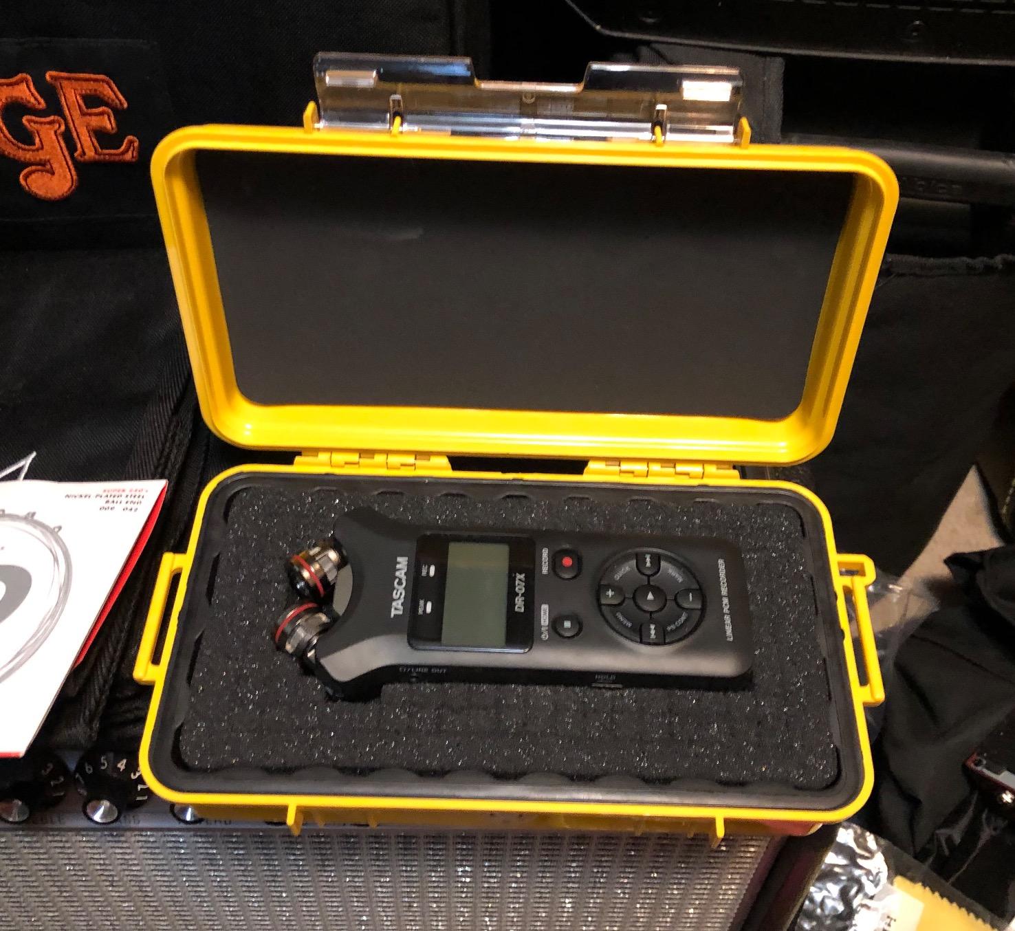 Tascam DR-07X Stereo Handheld Digital Audio Portable Recorder and USB Audio Interface, Pro Field, AV, Music, Dictation Recorder - Customer Photo 1