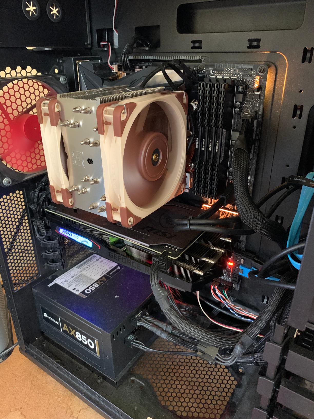 Noctua NH-U12A, Premium CPU Cooler with High-Performance Quiet NF-A12x25 PWM Fans (120mm, Brown) - Customer Photo 2