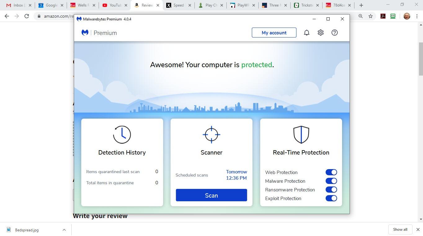 Malwarebytes Premium Software | Amazon Exclusive | 18 Months, 2 Devices (Windows, Mac OS, Android, Apple iOS, Chrome) [software_key_card] - Customer Photo 2