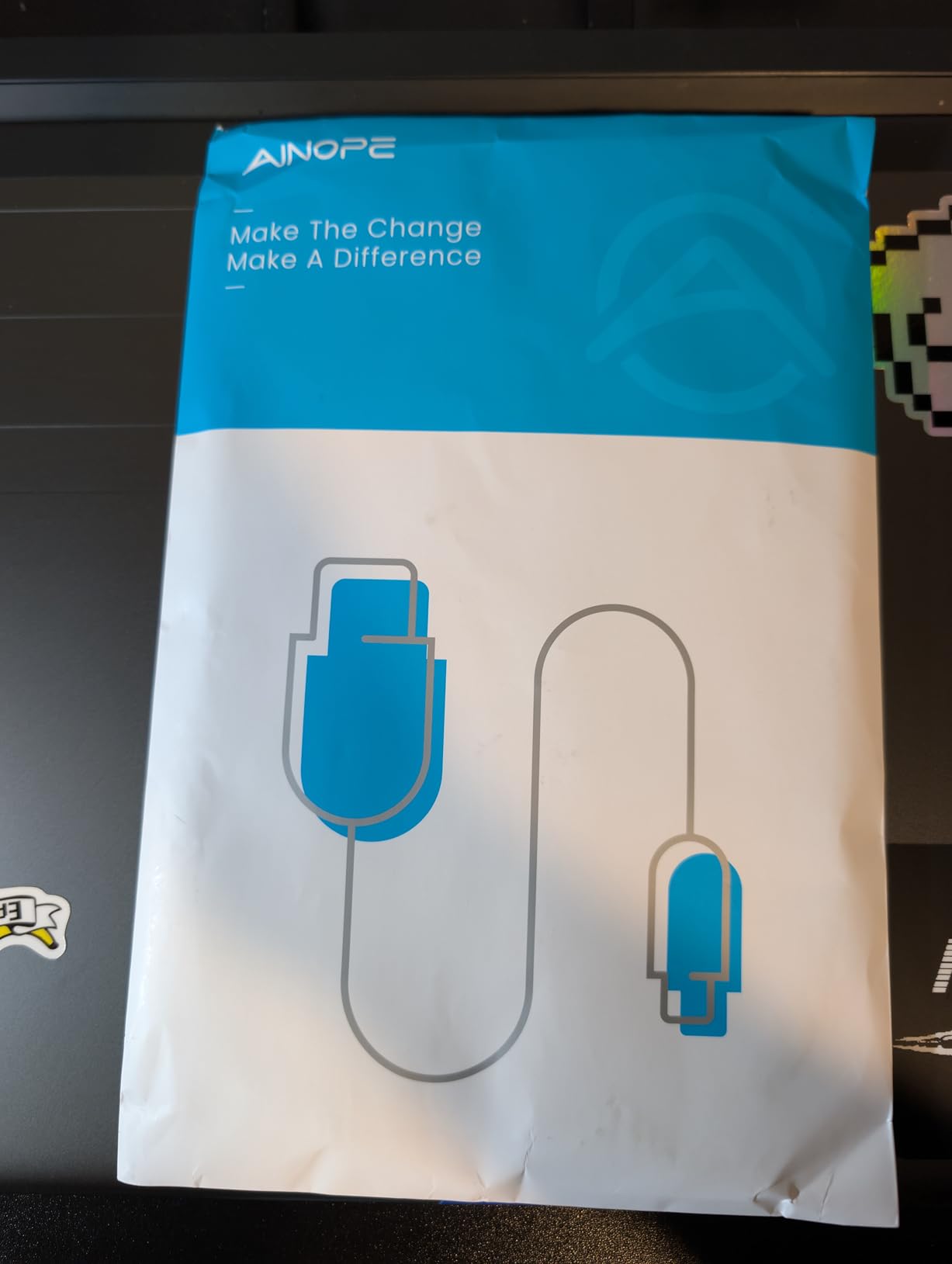 AINOPE 2 Pack USB Extensions Cable High Speed USB 3.0 Extension Cord Type A Male to Female Sturdy Braided Material Fast Data Transfer Compatible with USB Keyboard,Mouse,Flash Drive,Grey,6.6FT+6.6FT - Customer Photo 4