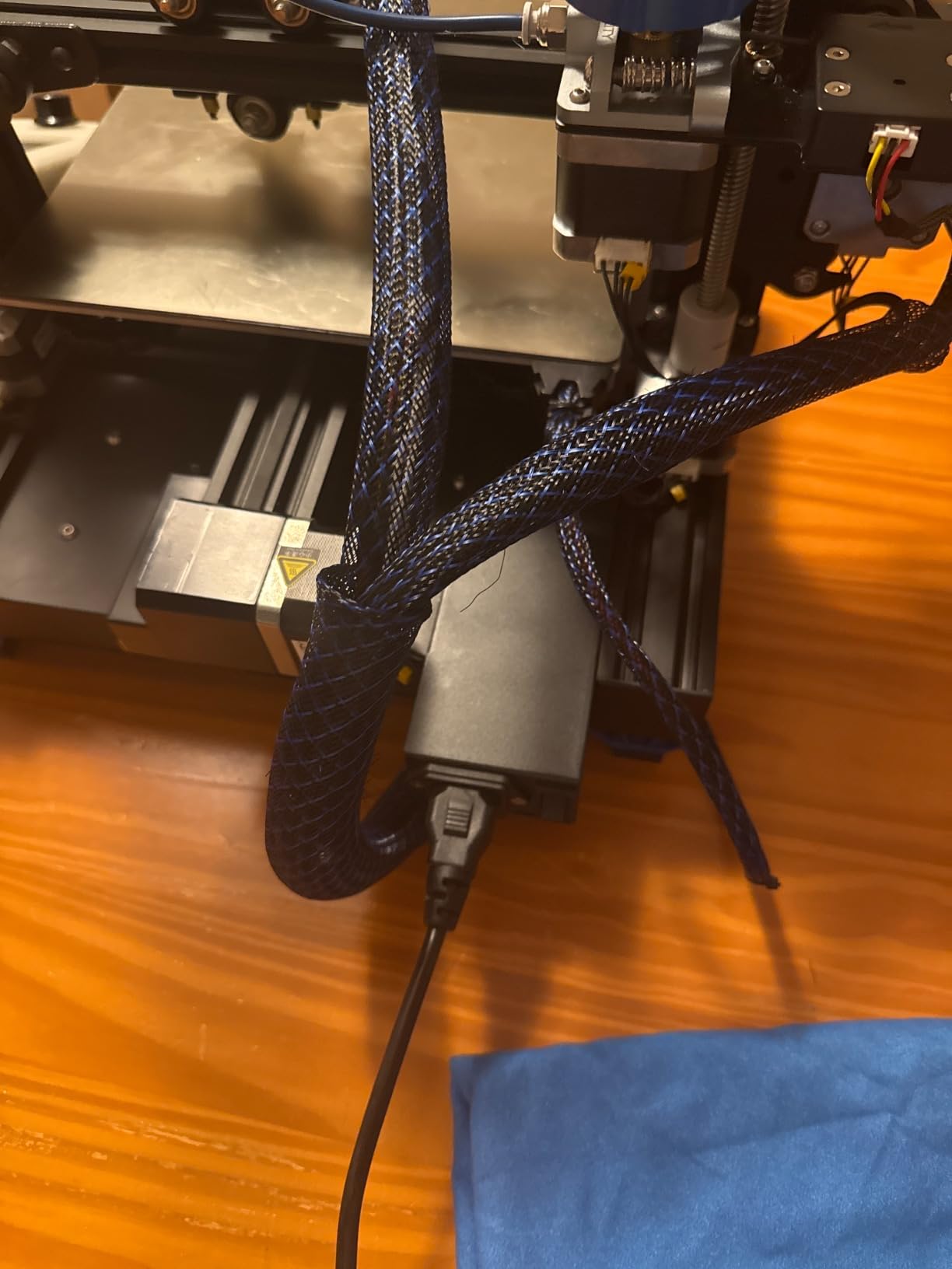 50ft - 1/4 inch & 1/2 inch PET Expandable Braided Sleeving – Black – Alex Tech Braided Cable Sleeve - Customer Photo 4