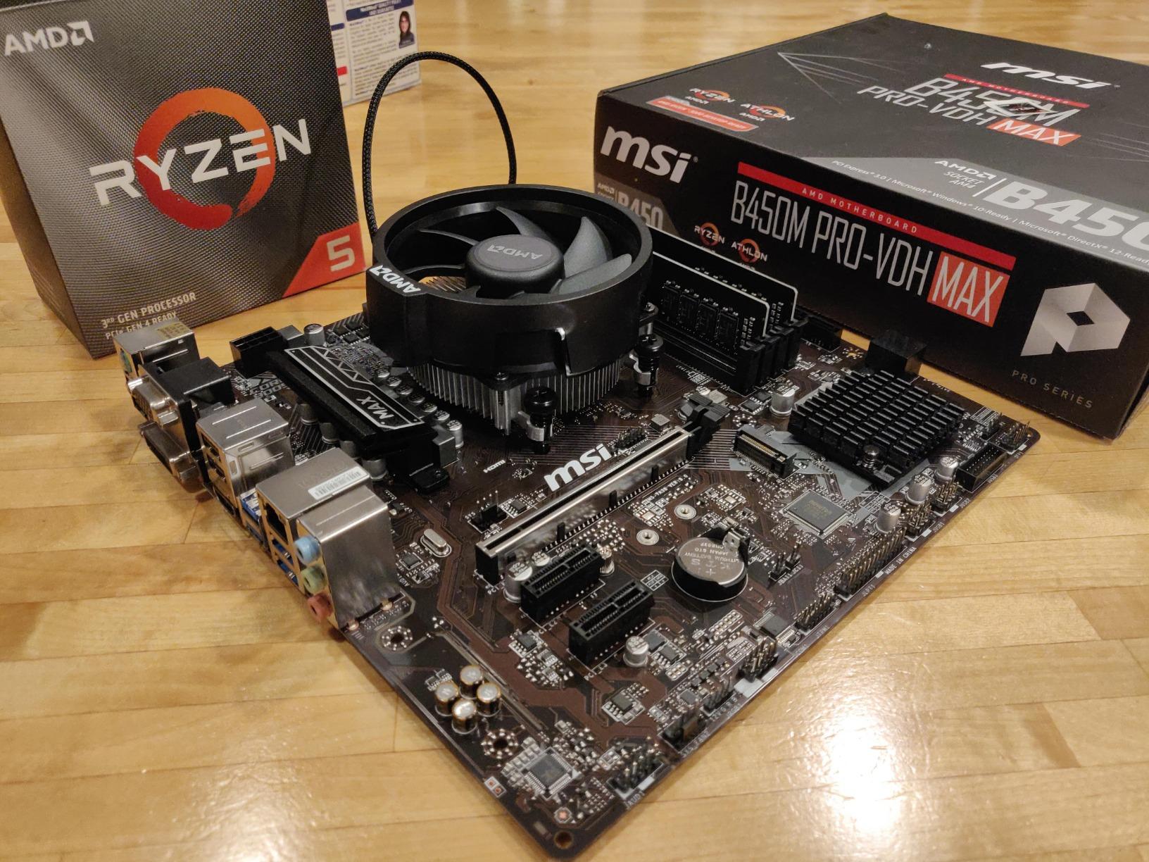 AMD Ryzen 5 3600 6-Core, 12-Thread Unlocked Desktop Processor with Wraith Stealth Cooler customer photo 2
