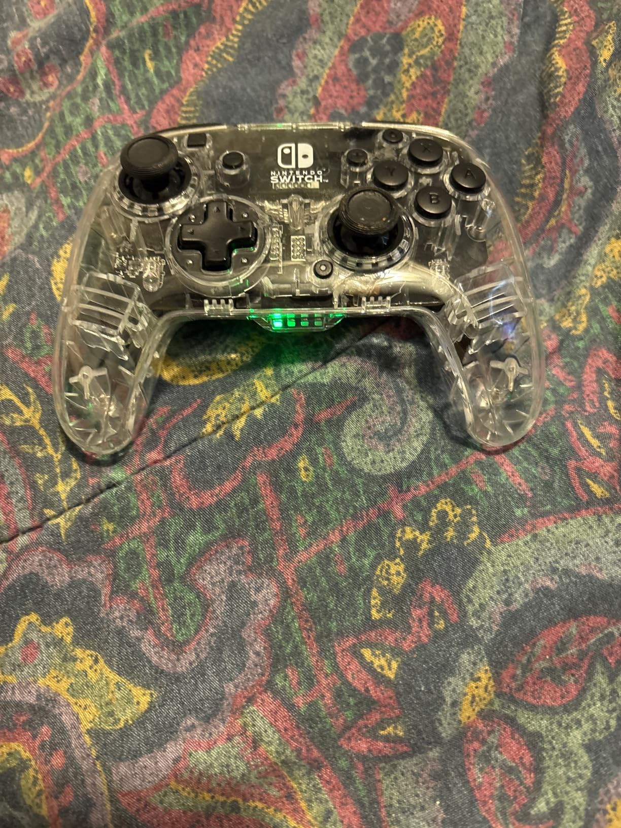 Afterglow Wireless RGB Controller - Nintendo Switch/Switch Lite/Switch - OLED Model, Nintendo Switch 2, Prismatic LED Lighting, Full Motion Control Gamepad, Customizable Paddle Buttons, Rechargeable Battery, Translucent - Customer Photo 4