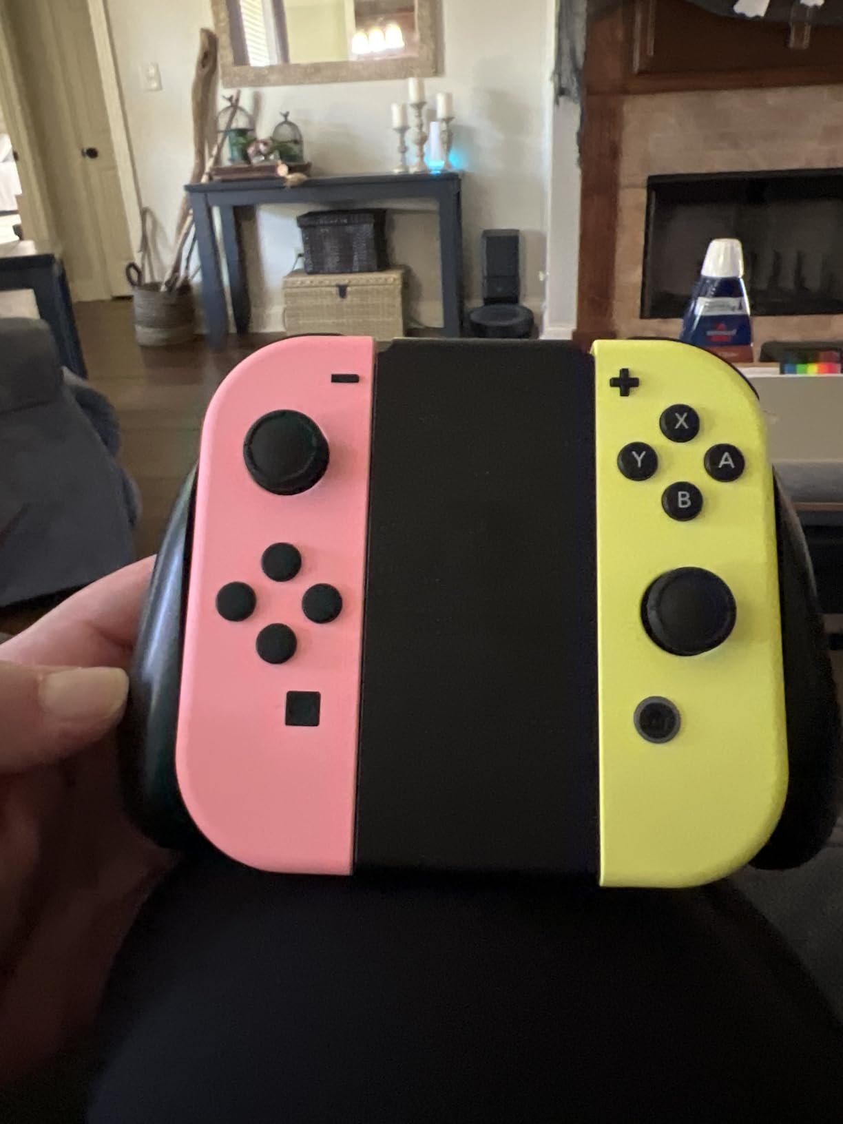 Nintendo Neon Purple/Neon Orange Joy-Con (L-R) - Switch - Customer Photo 1