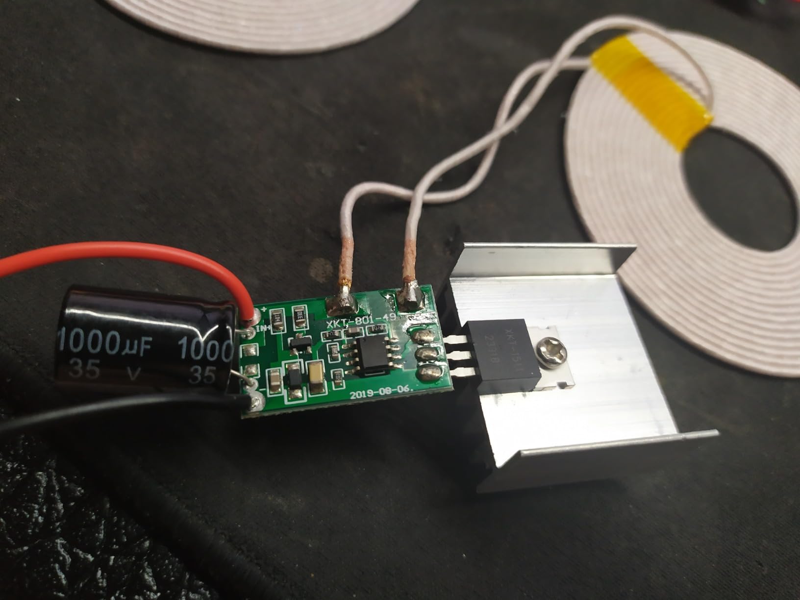Taidacent 12V 3A High Power Long Distance Wireless Inductive Coil Modules Wireless Charging Coil Wireless Transmitter and Reveiver Coil Wireless Charging Power Supply Module - Customer Photo 2