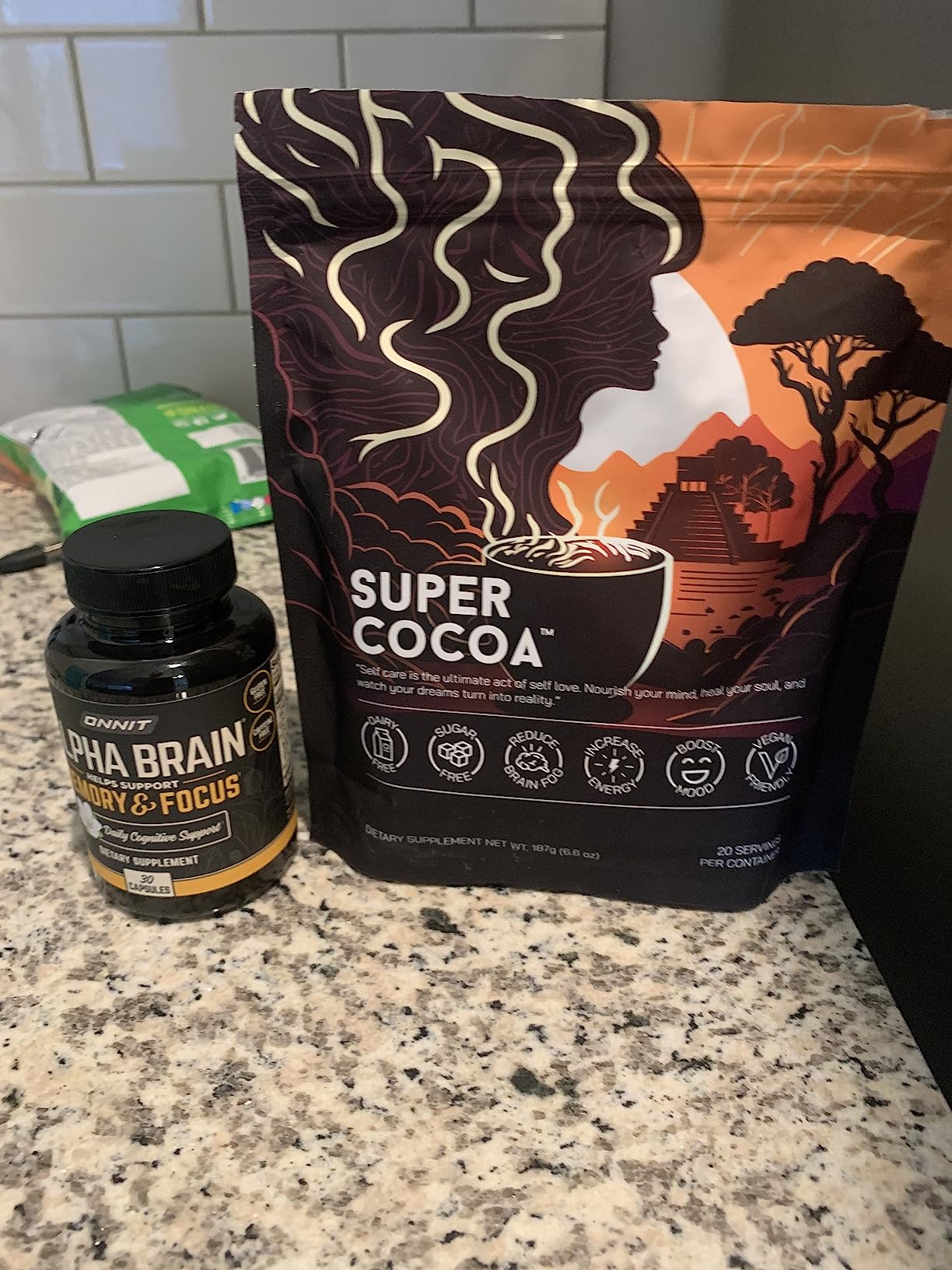 ONNIT Alpha Brain Nootropic Brain Supplement for Men & Women, IGEN™ Non-GMO Tested | Memory, Mental Clarity & Cognitive Improvement | Focus Capsules with L-Theanine, Vitamin B6 (30 Count) - Customer Photo 1