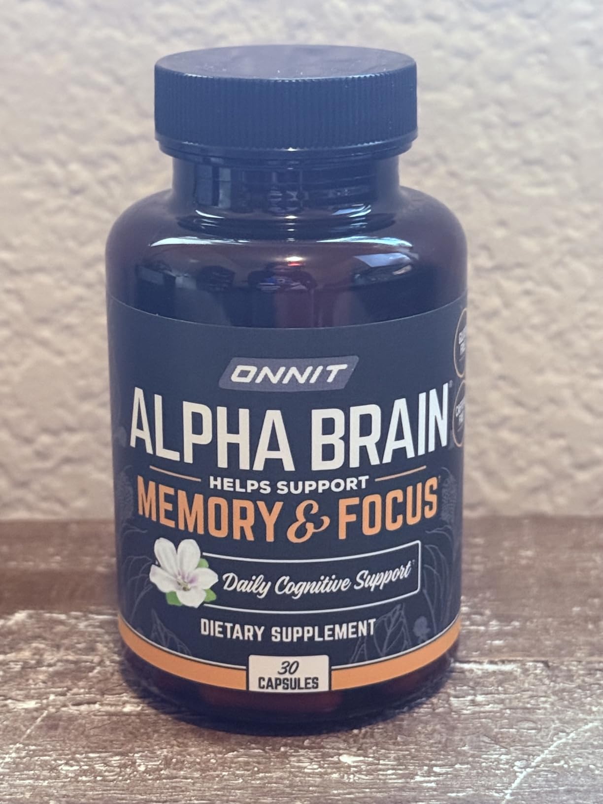 ONNIT Alpha Brain Nootropic Brain Supplement for Men & Women, IGEN™ Non-GMO Tested | Memory, Mental Clarity & Cognitive Improvement | Focus Capsules with L-Theanine, Vitamin B6 (30 Count) - Customer Photo 2