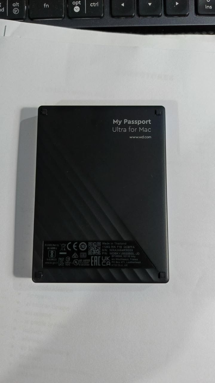 WD 5TB My Passport Ultra, Blue, Portable External Hard Drive, backup software with defense against ransomware, and password protection, USB-C and USB 3.1 - WDBFTM0050BBL-WESN - Customer Photo 4