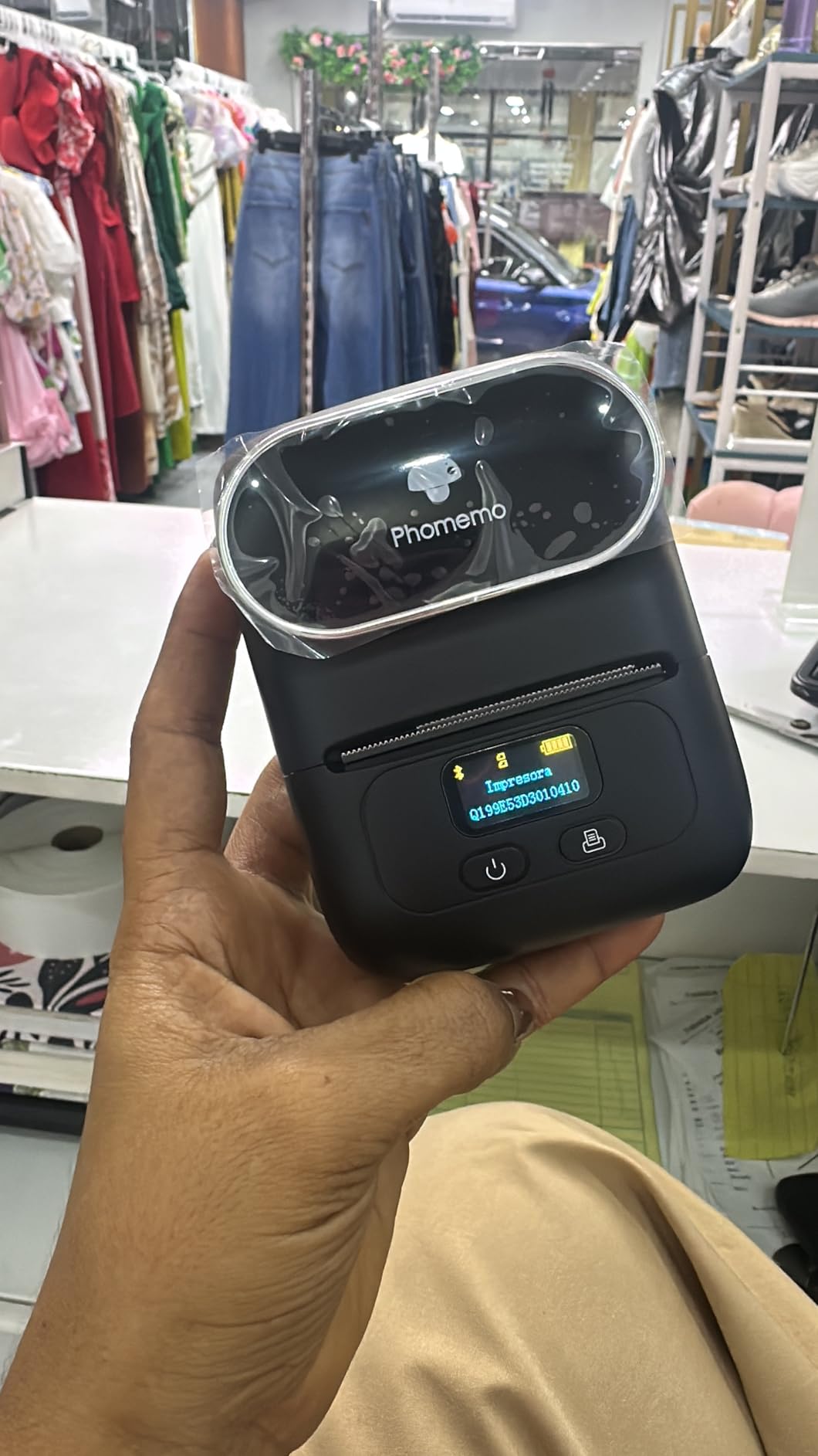 Phomemo Label Printer - M110 Address Label Maker Bluetooth Thermal Portable Label Maker Machine for Small Business, Barcode, Cable, Retail, Clothing, Barcode Printer Compatible with Phones & PC, White - Customer Photo 4