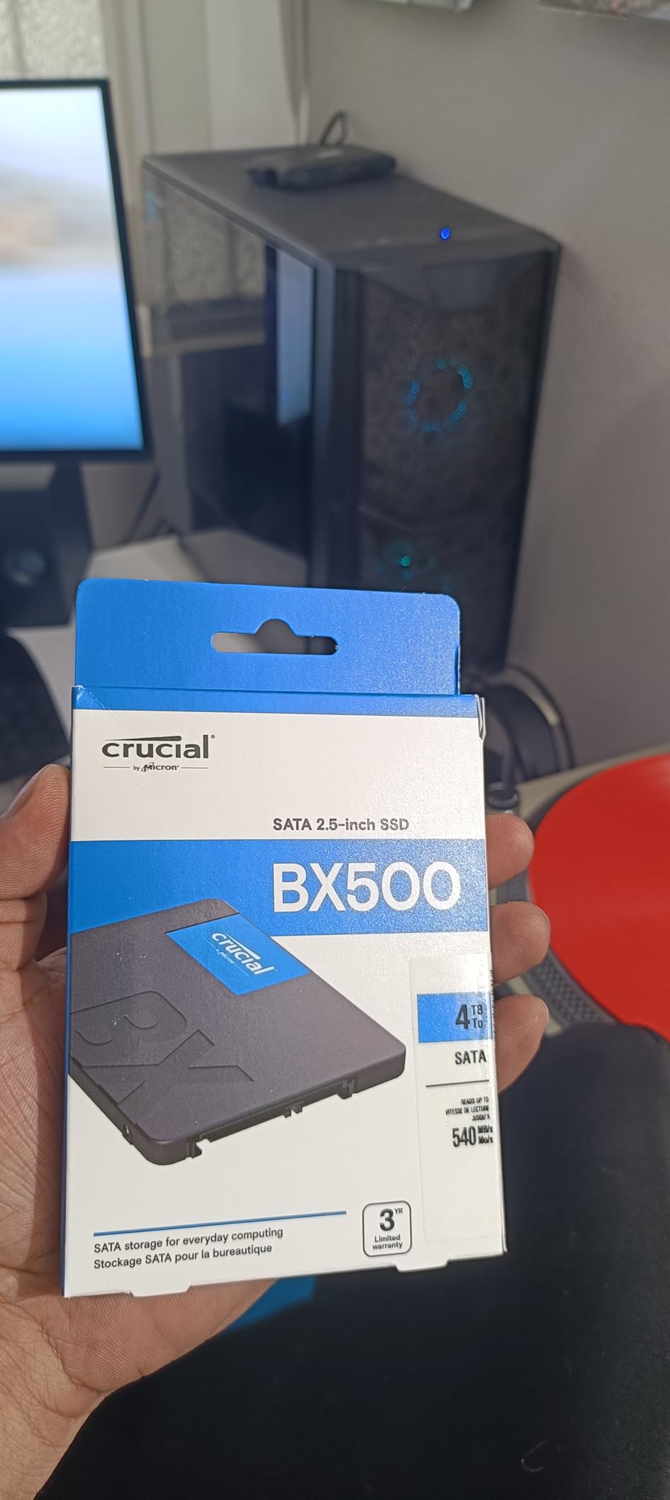 Crucial BX500 1TB 3D NAND SATA 2.5-Inch Internal SSD, up to 540MB/s - CT1000BX500SSD1, Solid State Drive - Customer Photo 3