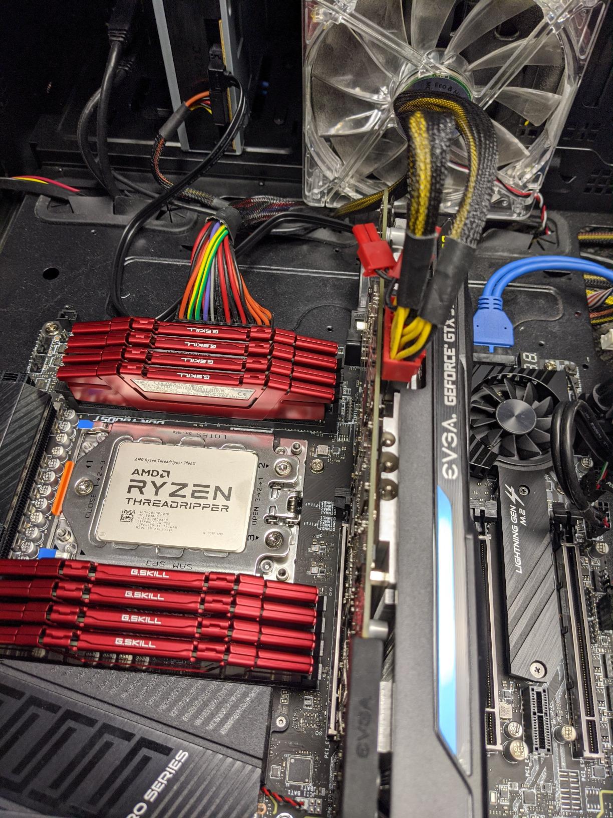 AMD Ryzen Threadripper 3960X 24-Core, 48-Thread Unlocked Desktop Processor - Customer Photo 2