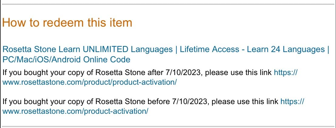 Rosetta Stone Learn UNLIMITED Languages | Lifetime Access - Learn 24 Languages | PC/Mac/iOS/Android Online Code - Customer Photo 1