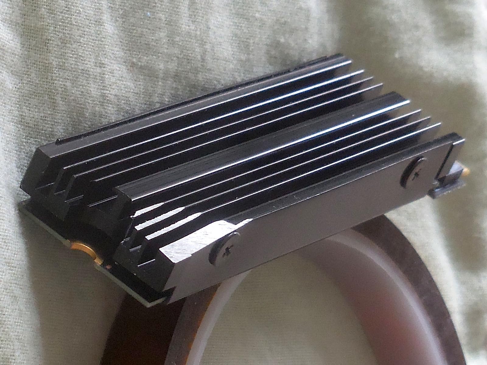 M.2 Heatsink SSD Cooler for PS5 PCIE NVME or SATA m2 2280 SSD Cooling（Black 2 Pieces） - Customer Photo 2