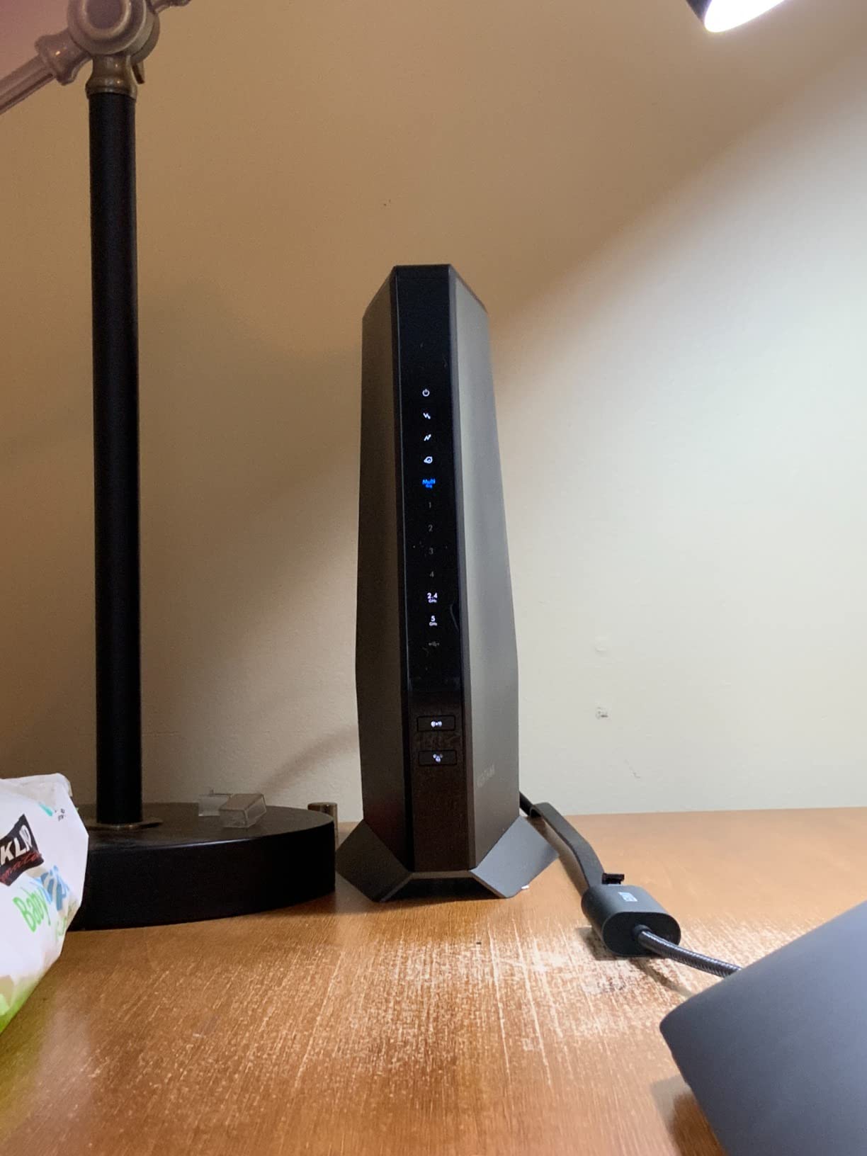 NETGEAR Nighthawk Cable Modem and WiFi 6 Router Combo (CAX80) - Compatible with All Major Cable Providers incl. Xfinity, Spectrum, Cox - Cable Plans up to 6Gbps - AX6000 WiFi 6 Speed - DOCSIS 3.1 Customer Review NETGEAR Nighthawk Cable Modem and WiFi 6 Router Combo (CAX80) - Compatible with All Major Cable Providers incl. Xfinity, Spectrum, Cox - Cable Plans up to 6Gbps - AX6000 WiFi 6 Speed - DOCSIS 3.1 - Customer Photo 2