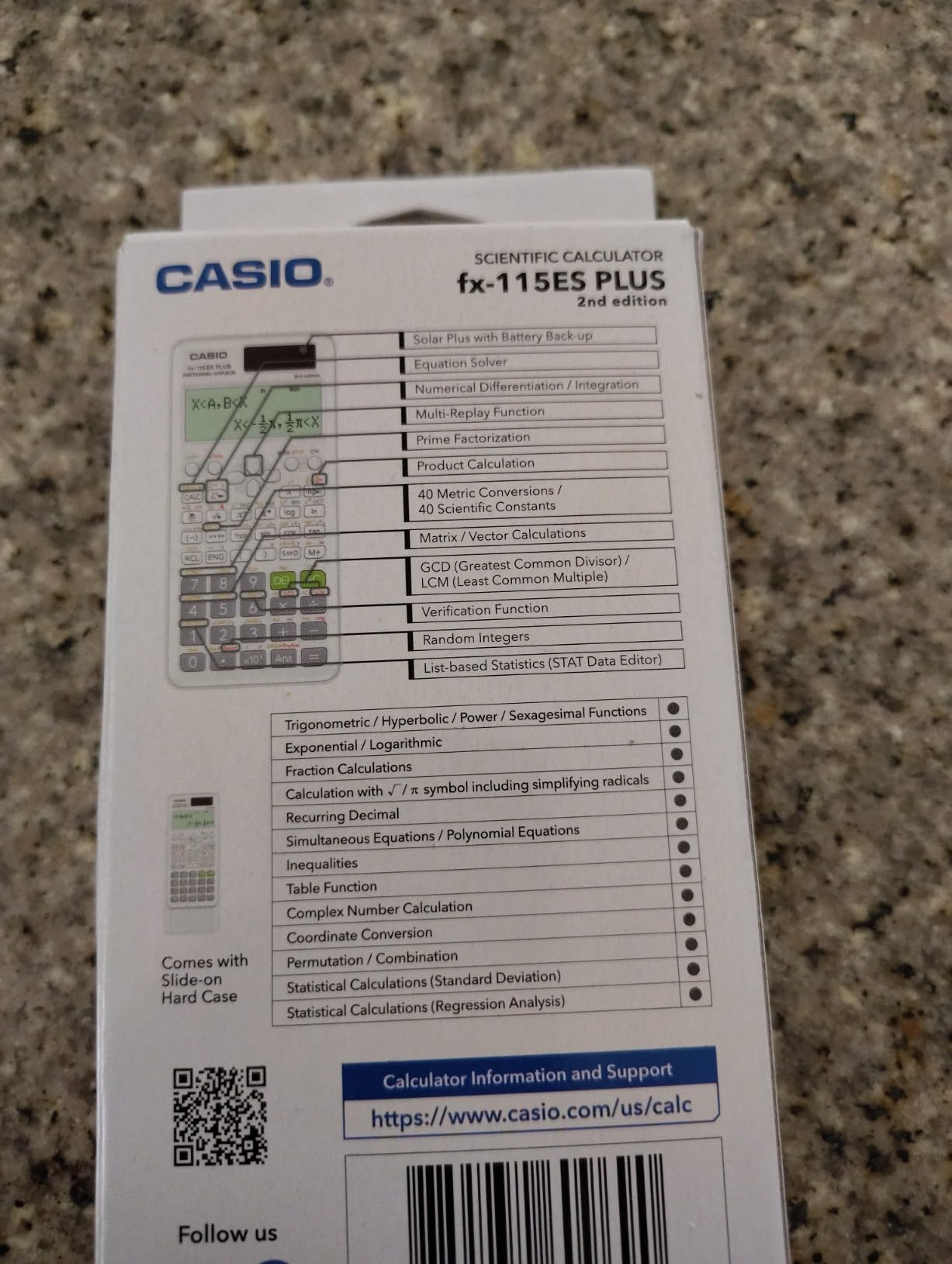 Casio fx-115ES Plus 2nd Edition – Advanced Scientific Calculator | 280+ Functions, Natural Textbook Display℠ | Ideal for Math, Science, Engineering & Statistics - Customer Photo 2