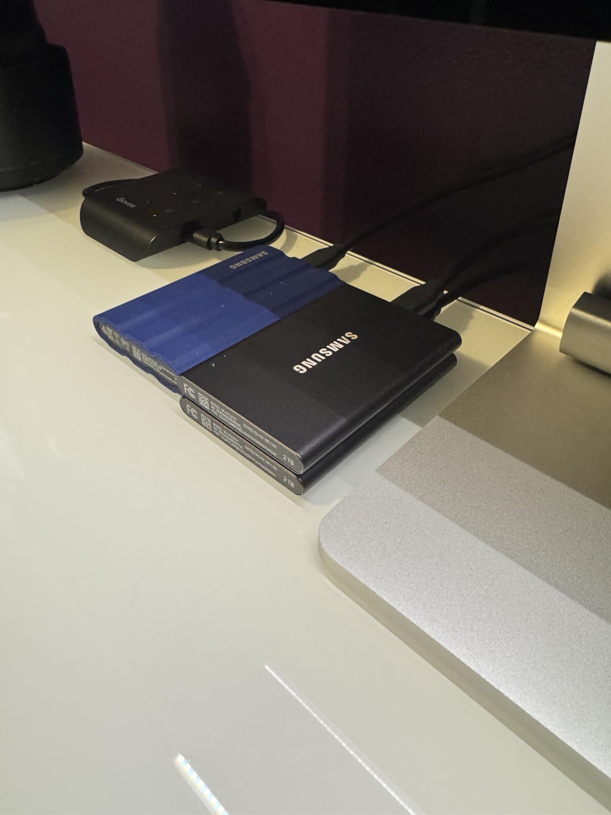 SAMSUNG T7 Portable SSD, 1TB External Solid State Drive, Speeds Up to 1,050MB/s, USB 3.2 Gen 2, Reliable Storage for Gaming, Students, Professionals, MU-PC1T0T/AM, Gray - Customer Photo 2