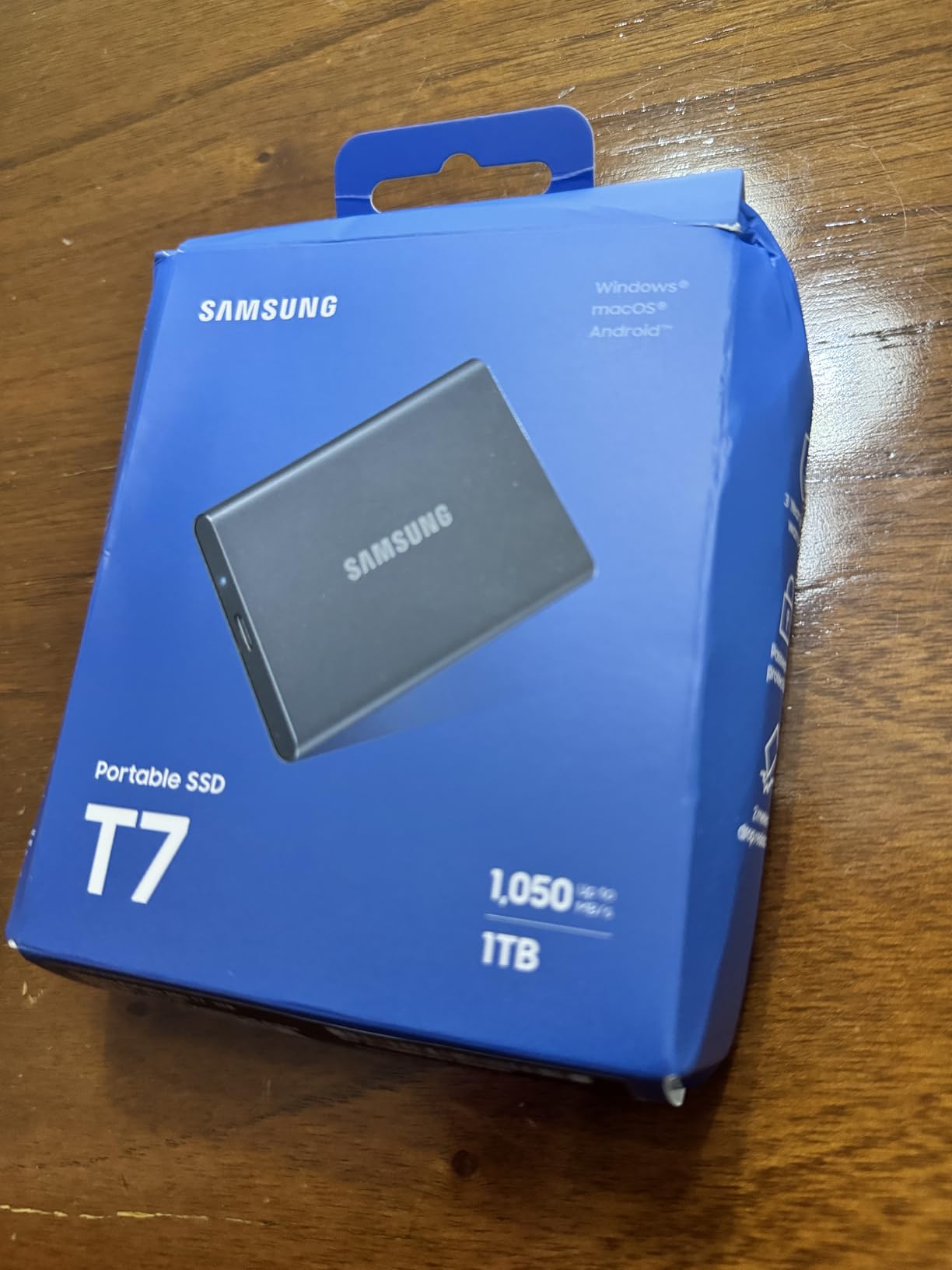 SAMSUNG T7 Portable SSD, 2TB External Solid State Drive, Speeds Up to 1,050MB/s, USB 3.2 Gen 2, Reliable Storage for Gaming, Students, Professionals, MU-PC2T0T/AM, Gray - Customer Photo 5