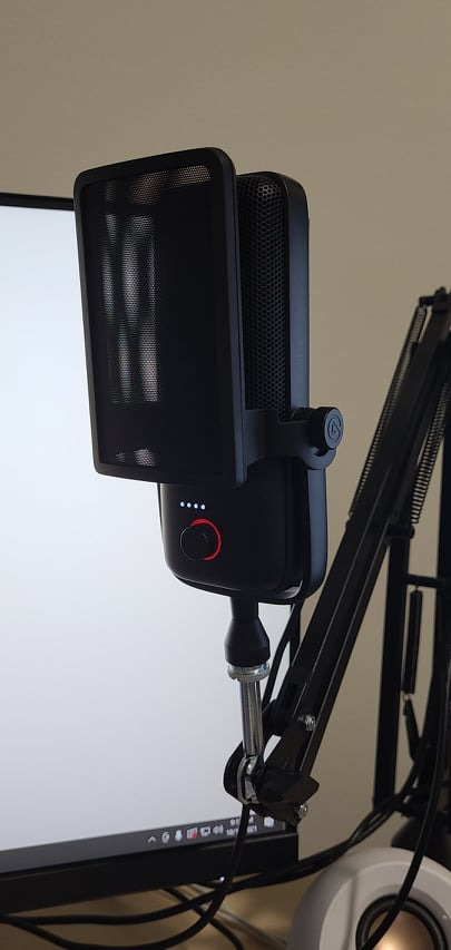 Elgato Pop Filter - Anti-plosive noise shield eliminates pops and hisses, dual-layer steel mesh with magnetic attachment points, custom built for Elgato Wave:1/3 - Customer Photo 2