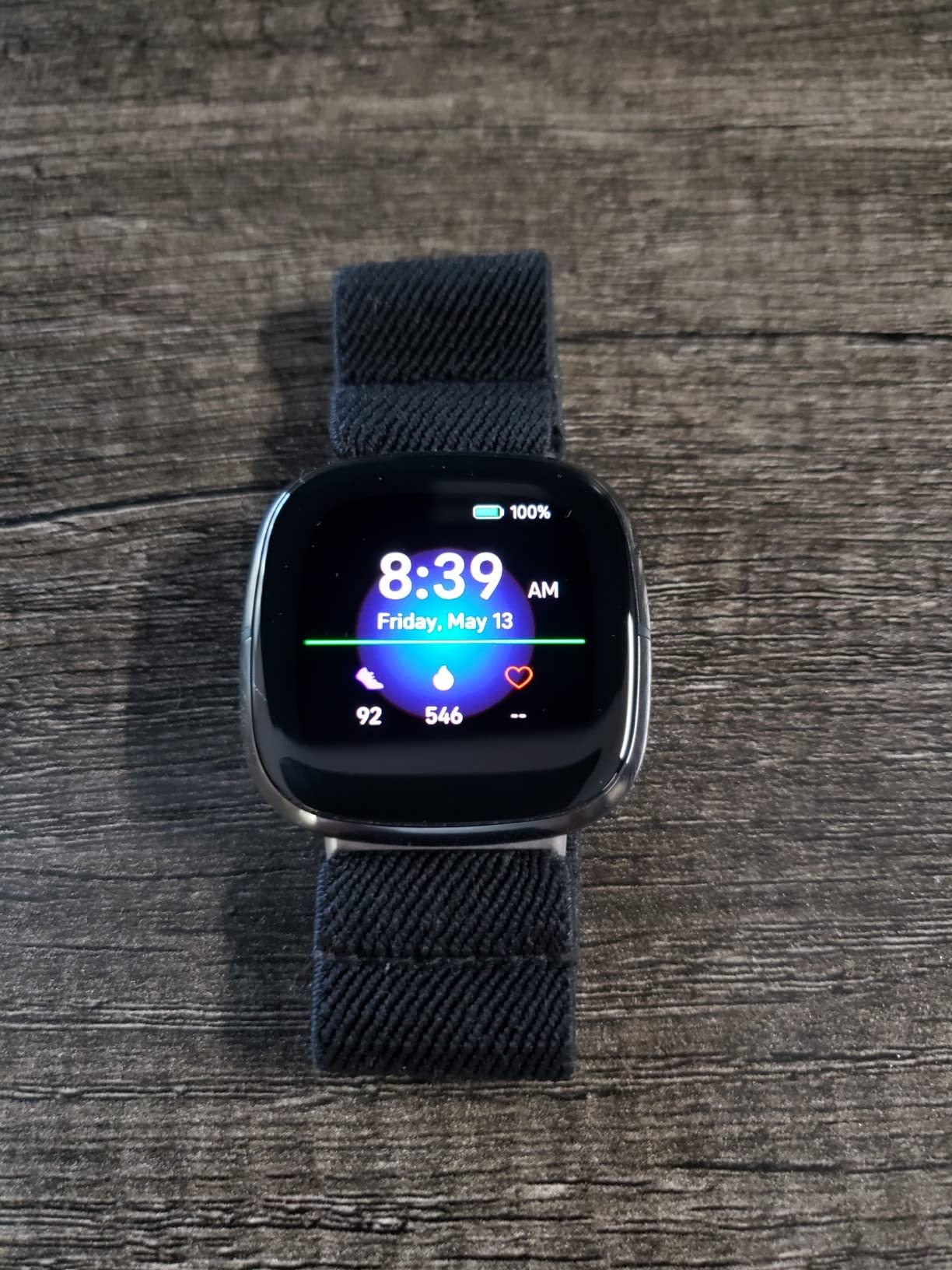 Fitbit Sense Advanced Smartwatch with Tools for Heart Health, Stress Management & Skin Temperature Trends, Carbon/Graphite, One Size (S & L Bands Included) - Customer Photo 2